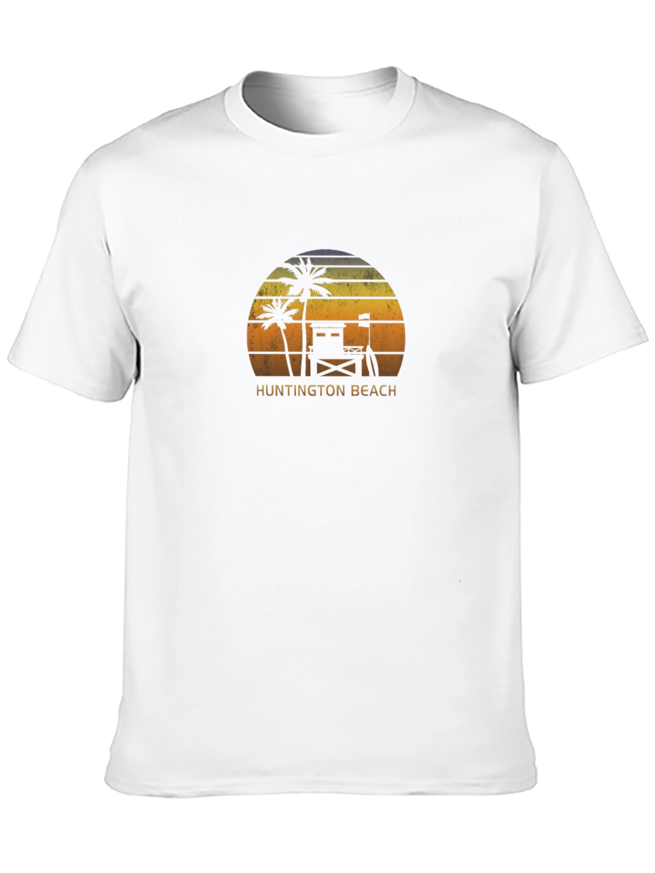Huntington Beach Retro Sunset T-Shirt