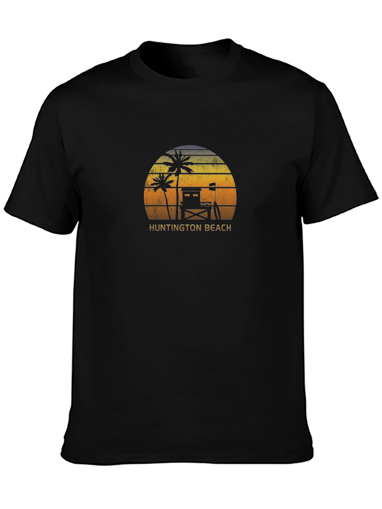Huntington Beach Retro Sunset T-Shirt