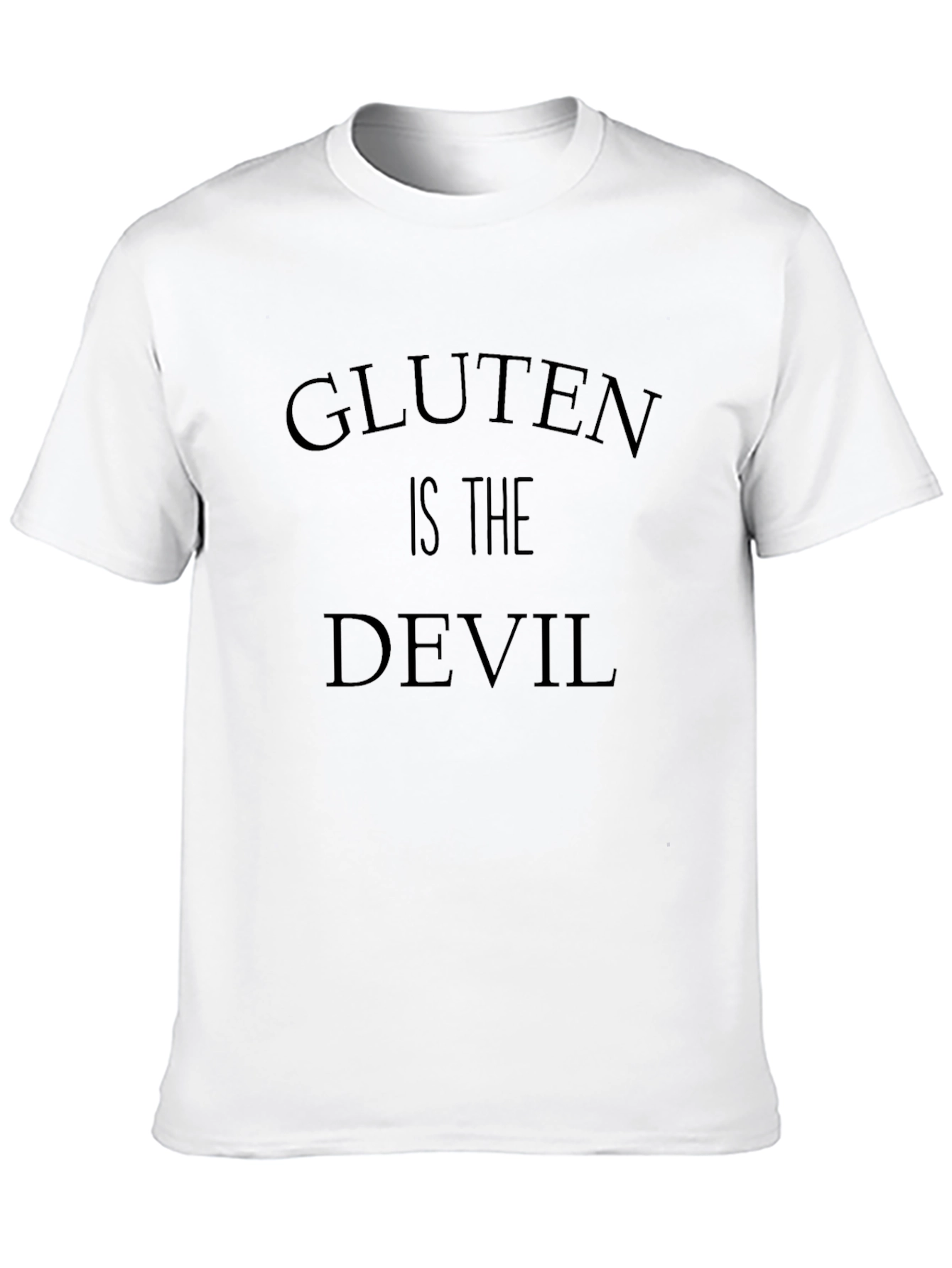 Gluten is the Devil Graphic Tee - Black