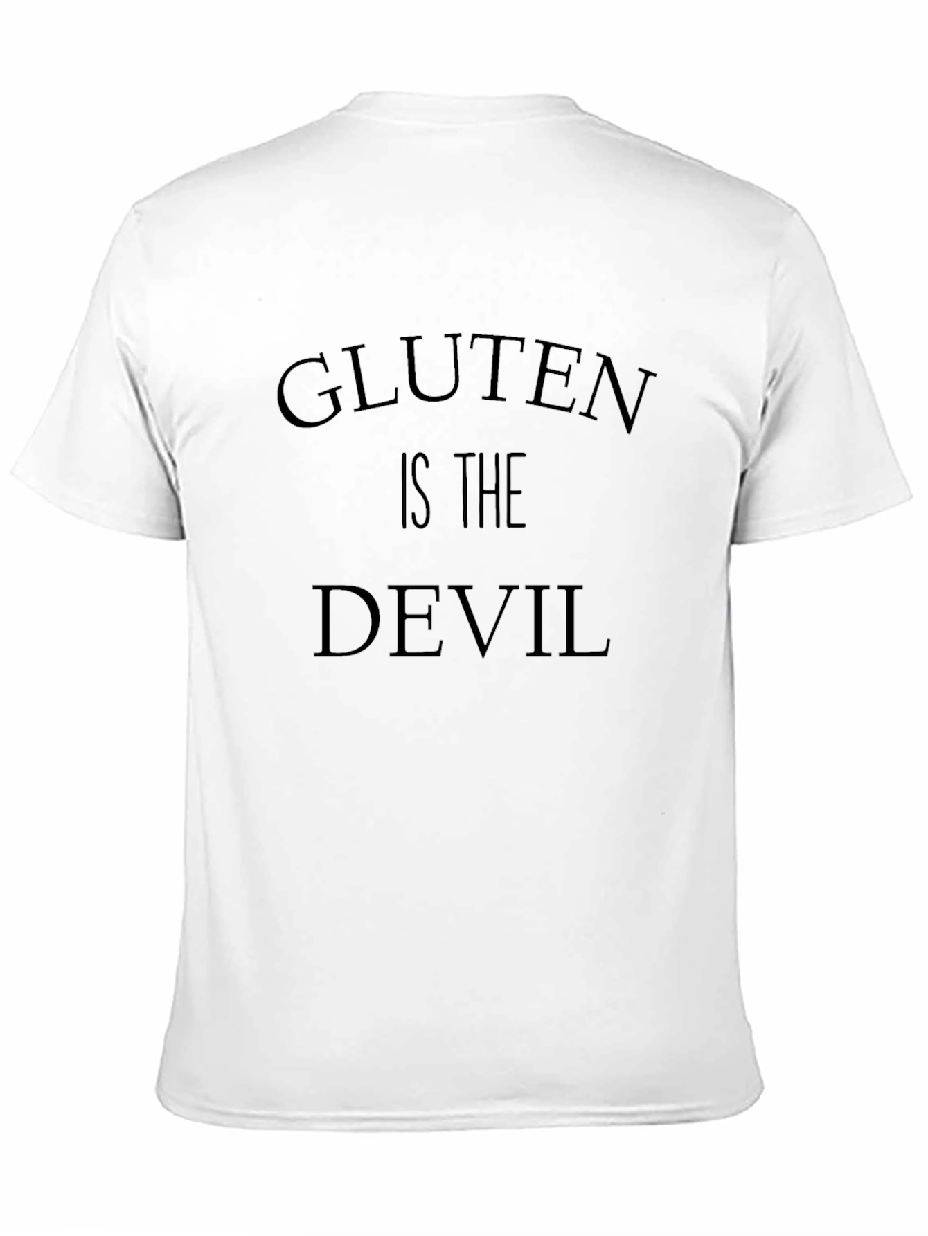 Gluten is the Devil Graphic Tee - Black