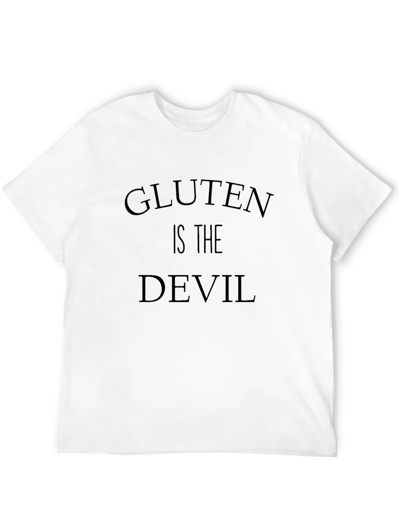 Gluten is the Devil Graphic Tee - Black