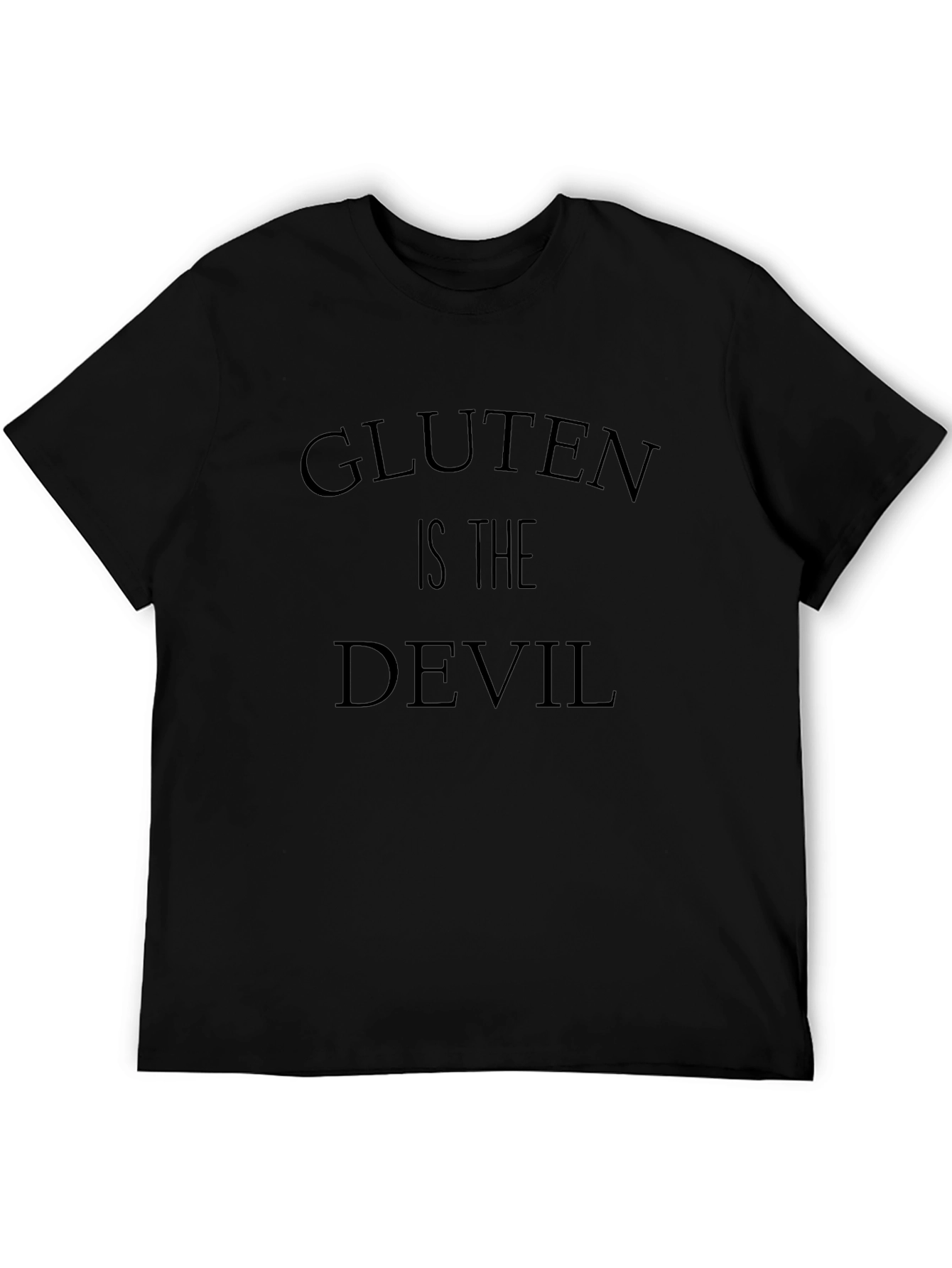 Gluten is the Devil Graphic Tee - Black