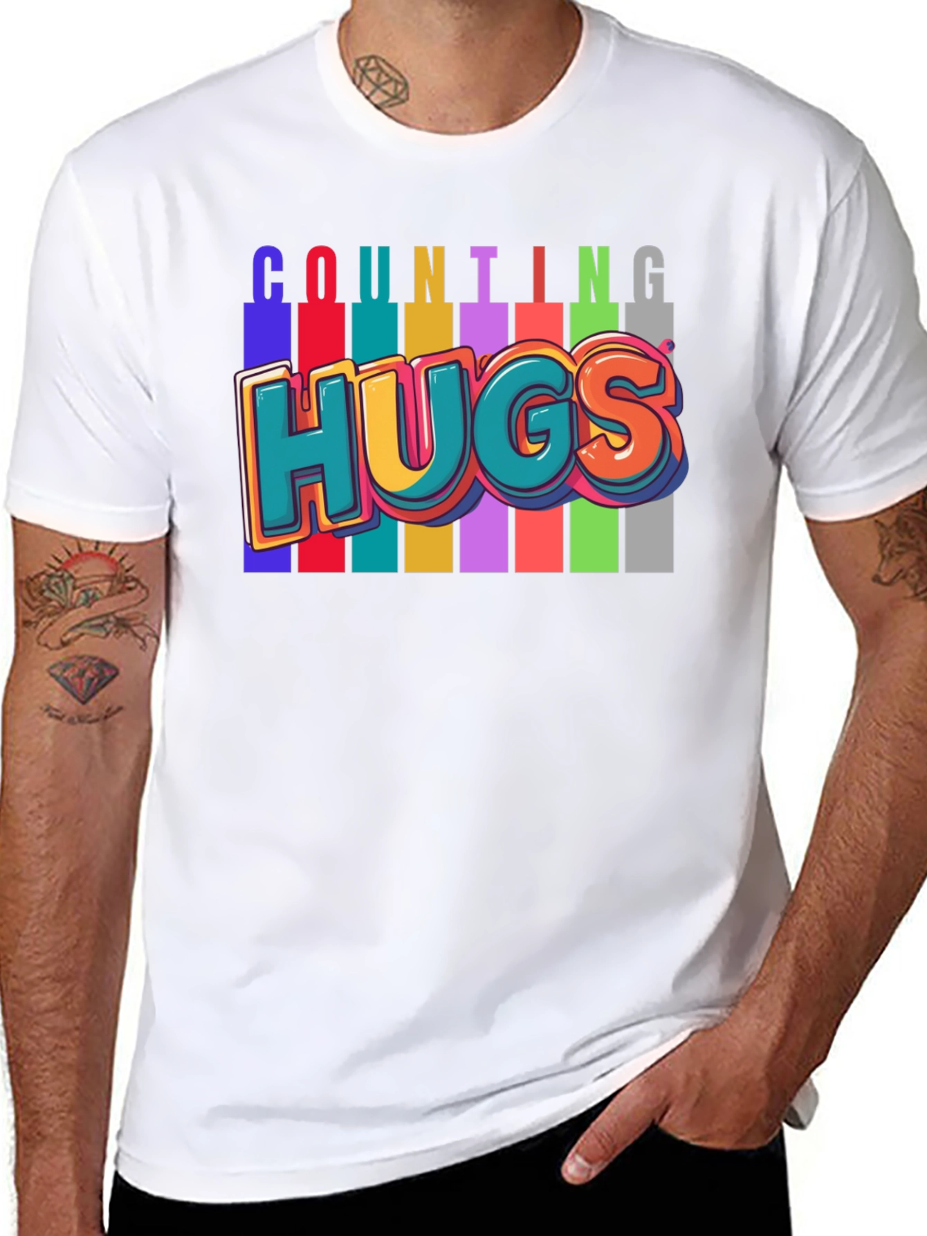 Counting Hugs Graphic T-Shirt