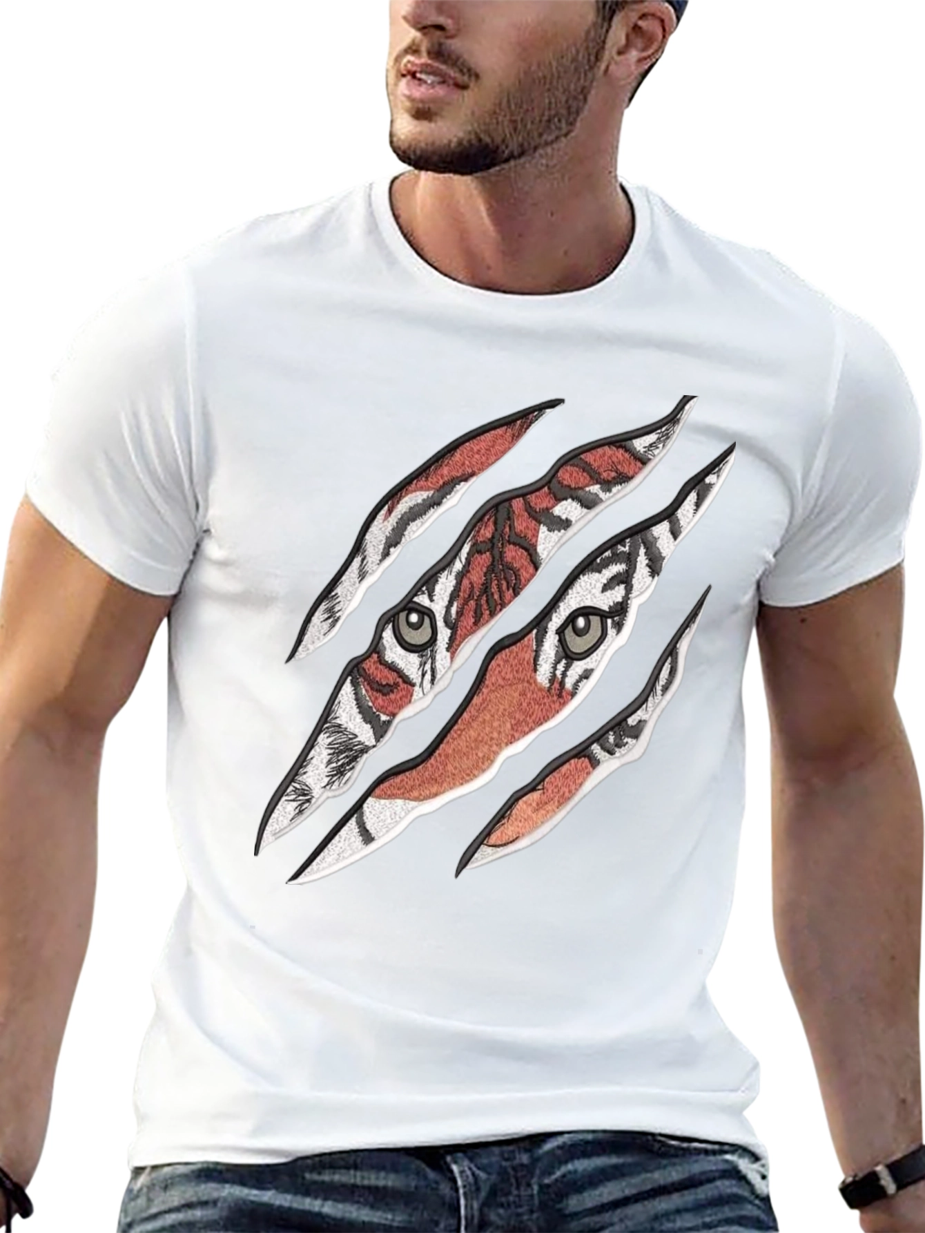 Tiger Claw T-Shirt - Mens Black Graphic Tee