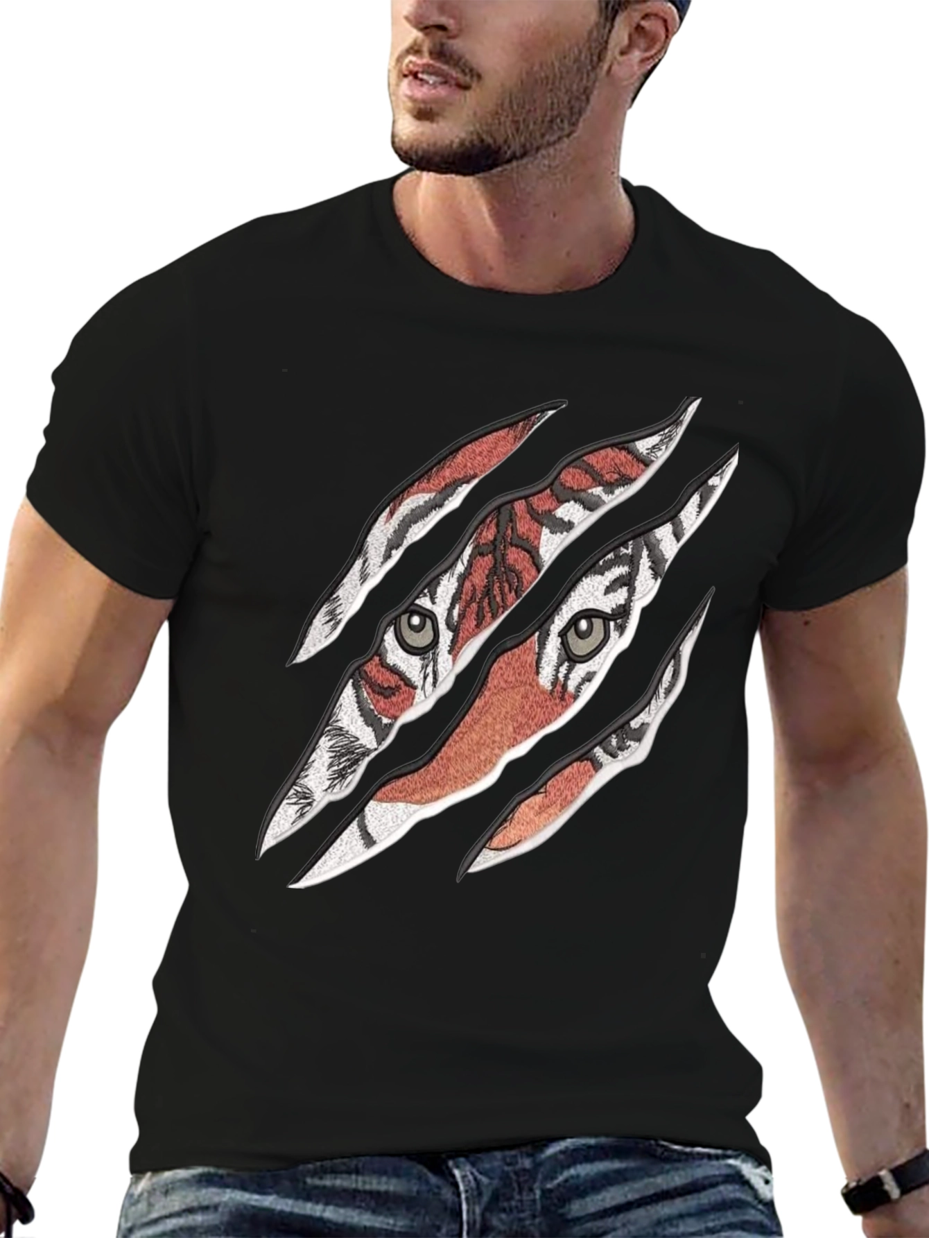 Tiger Claw T-Shirt - Mens Black Graphic Tee
