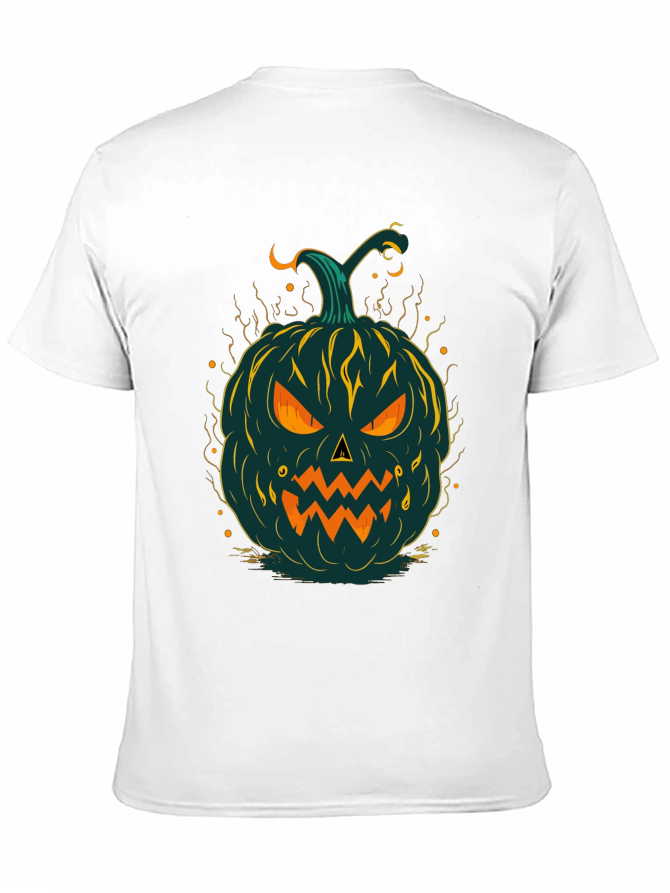 Halloween Pumpkin Graphic Tee - Spooky Style