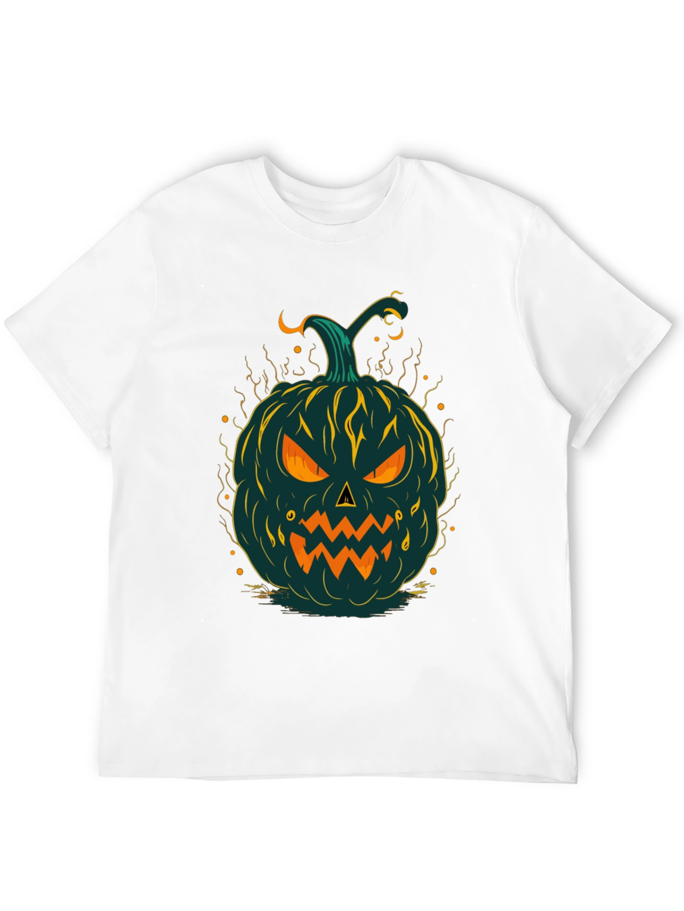 Halloween Pumpkin Graphic Tee - Spooky Style