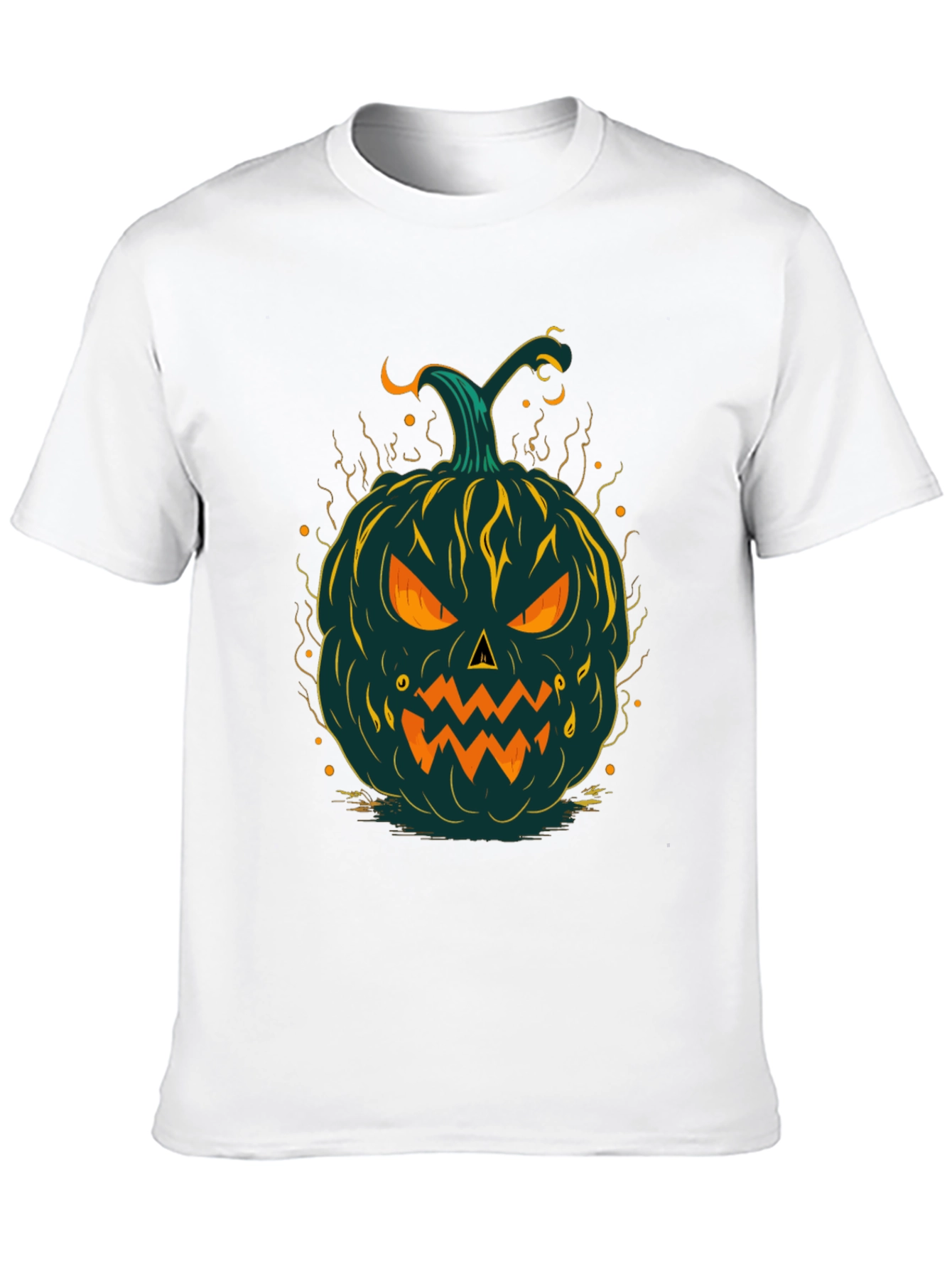 Halloween Pumpkin Graphic Tee - Spooky Style