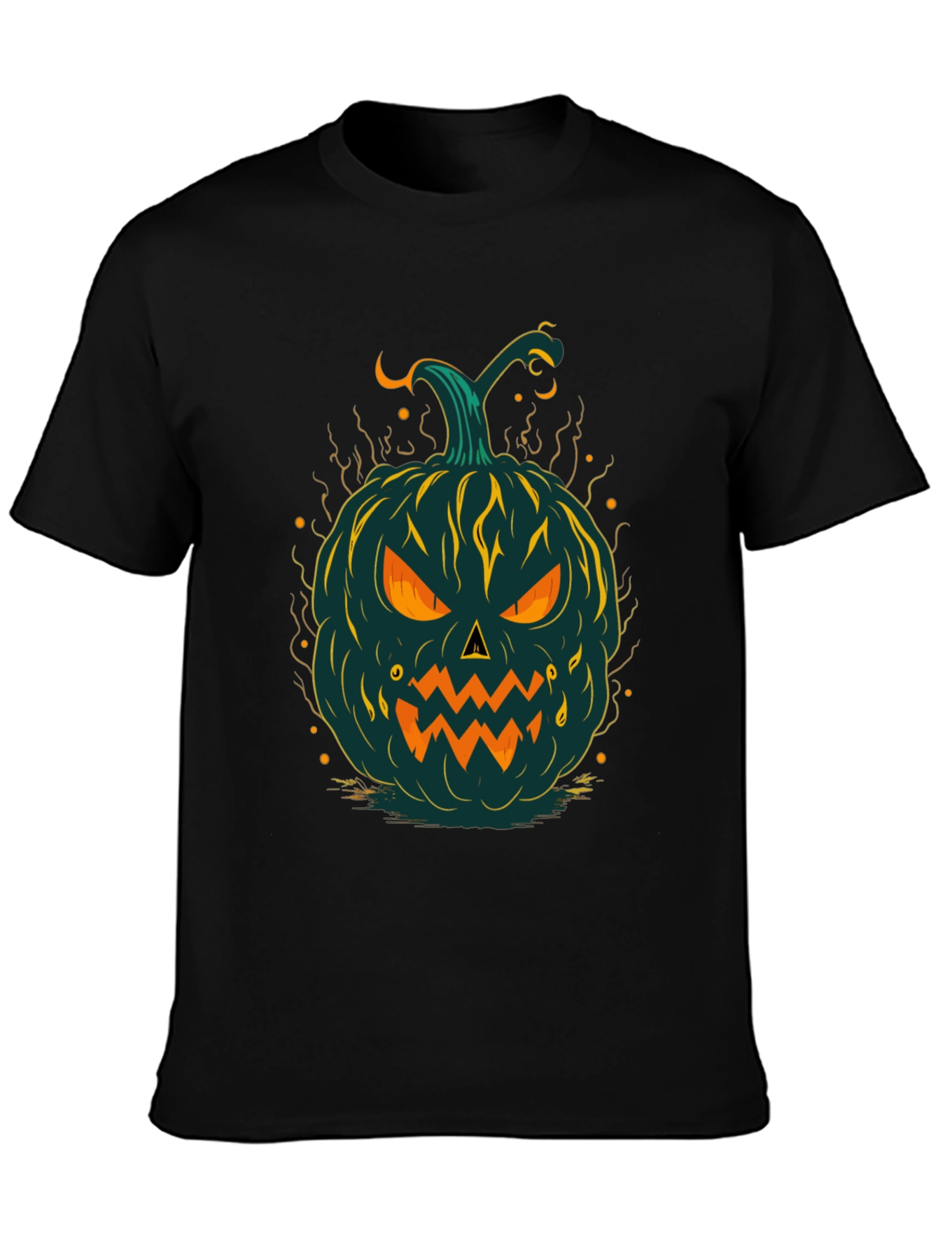 Halloween Pumpkin Graphic Tee - Spooky Style