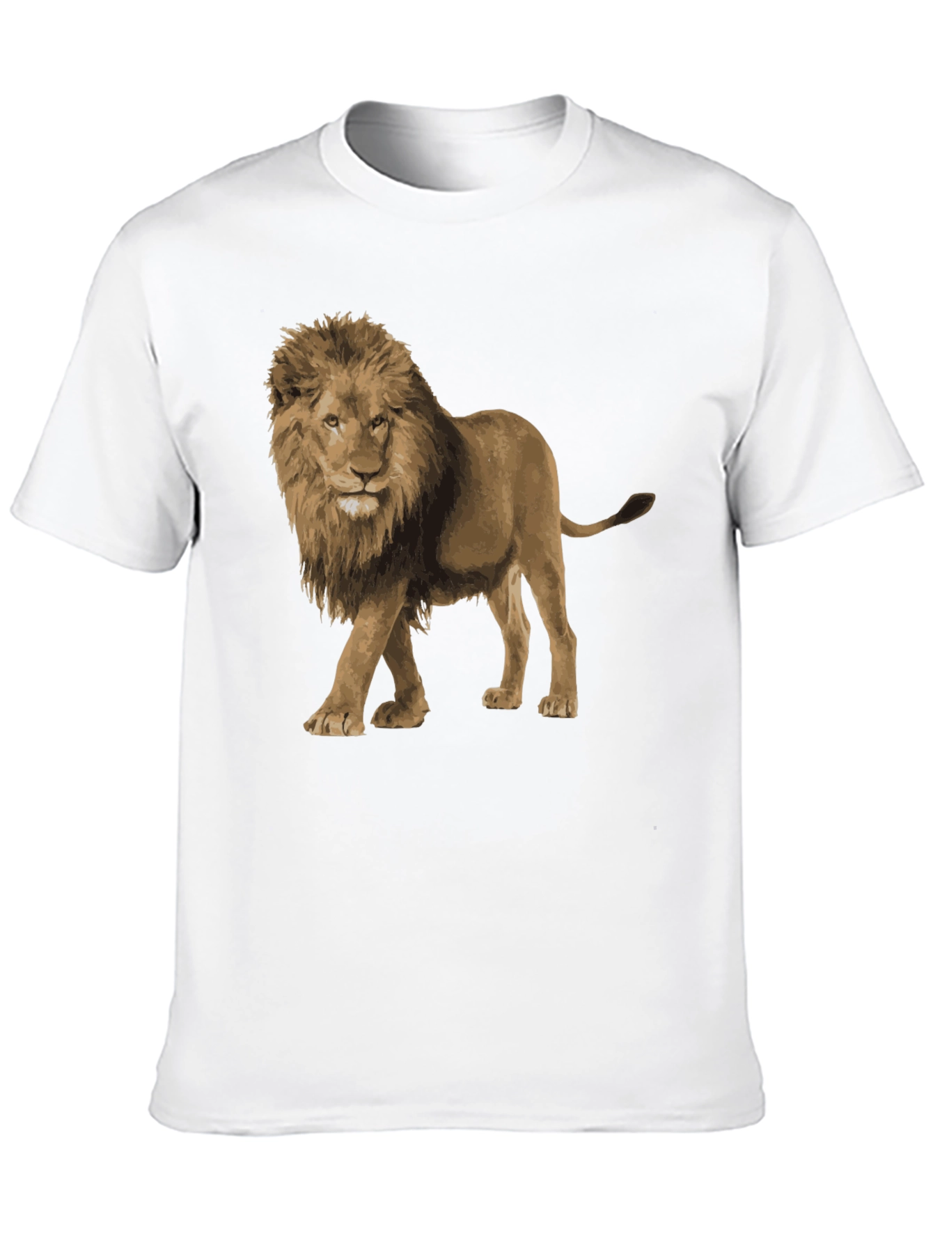 Lion Graphic Tee - Black Unisex T-Shirt