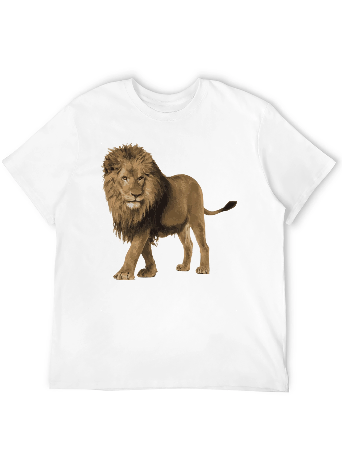 Lion Graphic Tee - Black Unisex T-Shirt