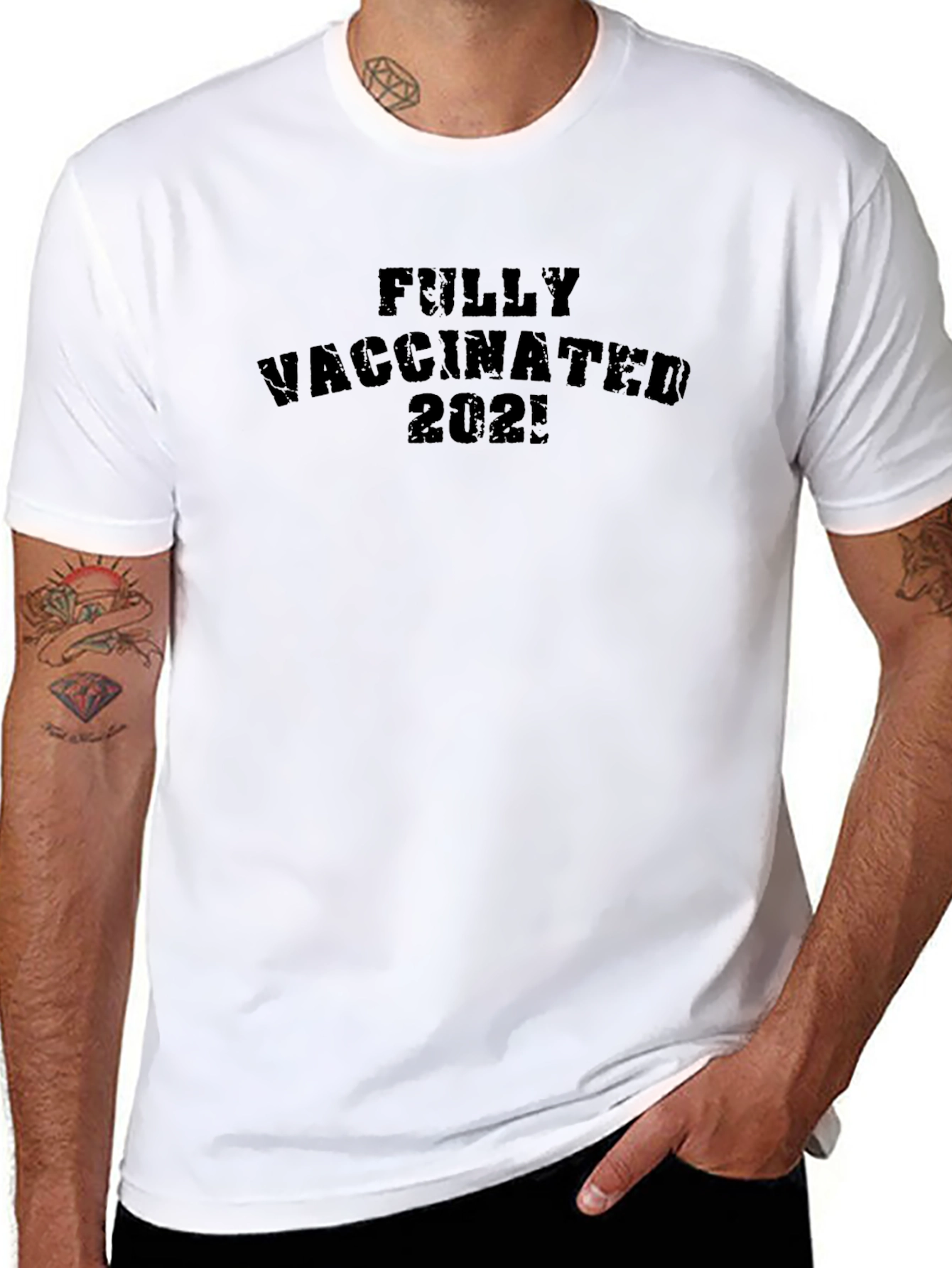Fully Vaccinated 2021 Black T-Shirt
