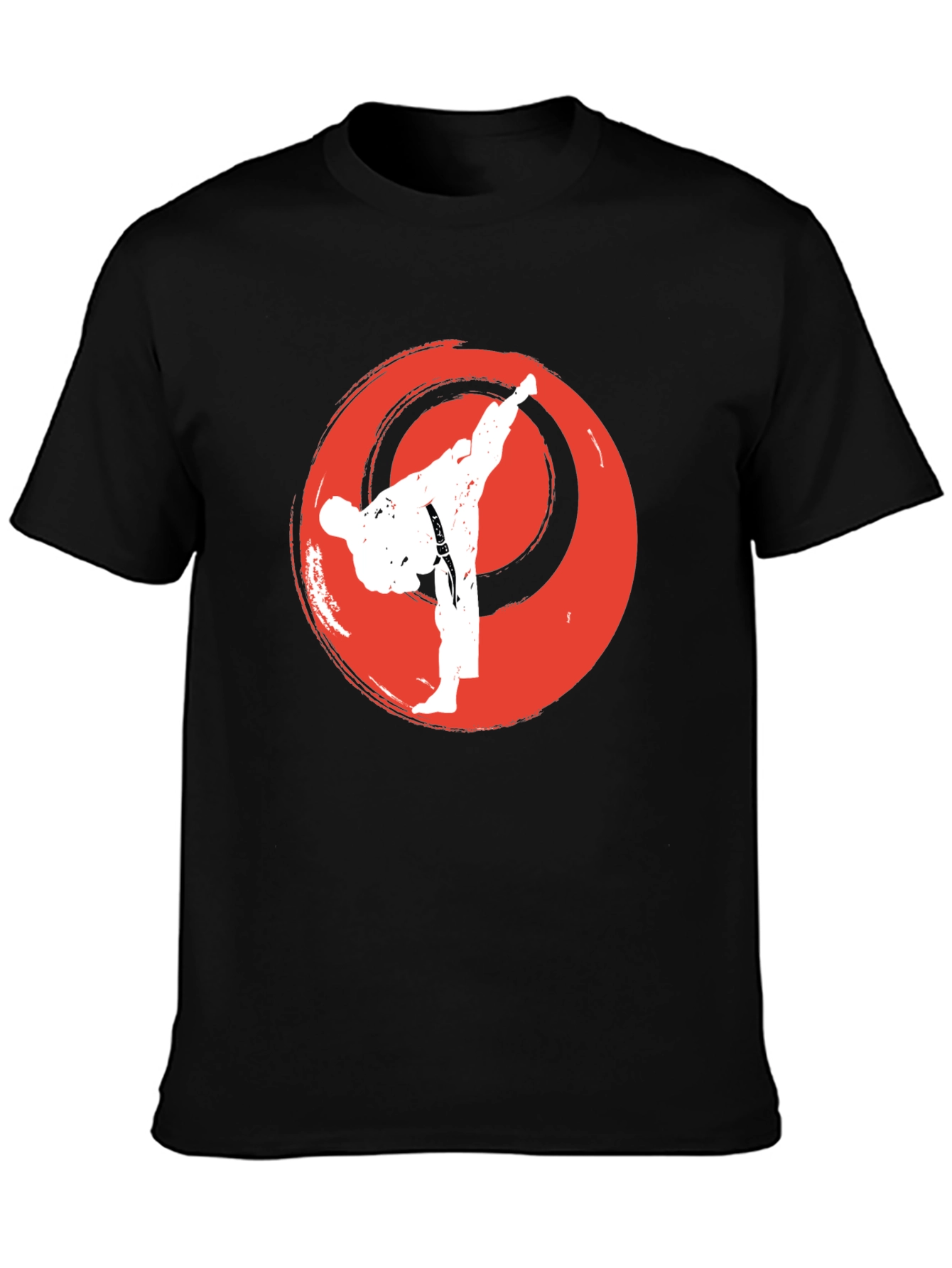 Karate Kick Graphic T-Shirt - Martial Arts Style