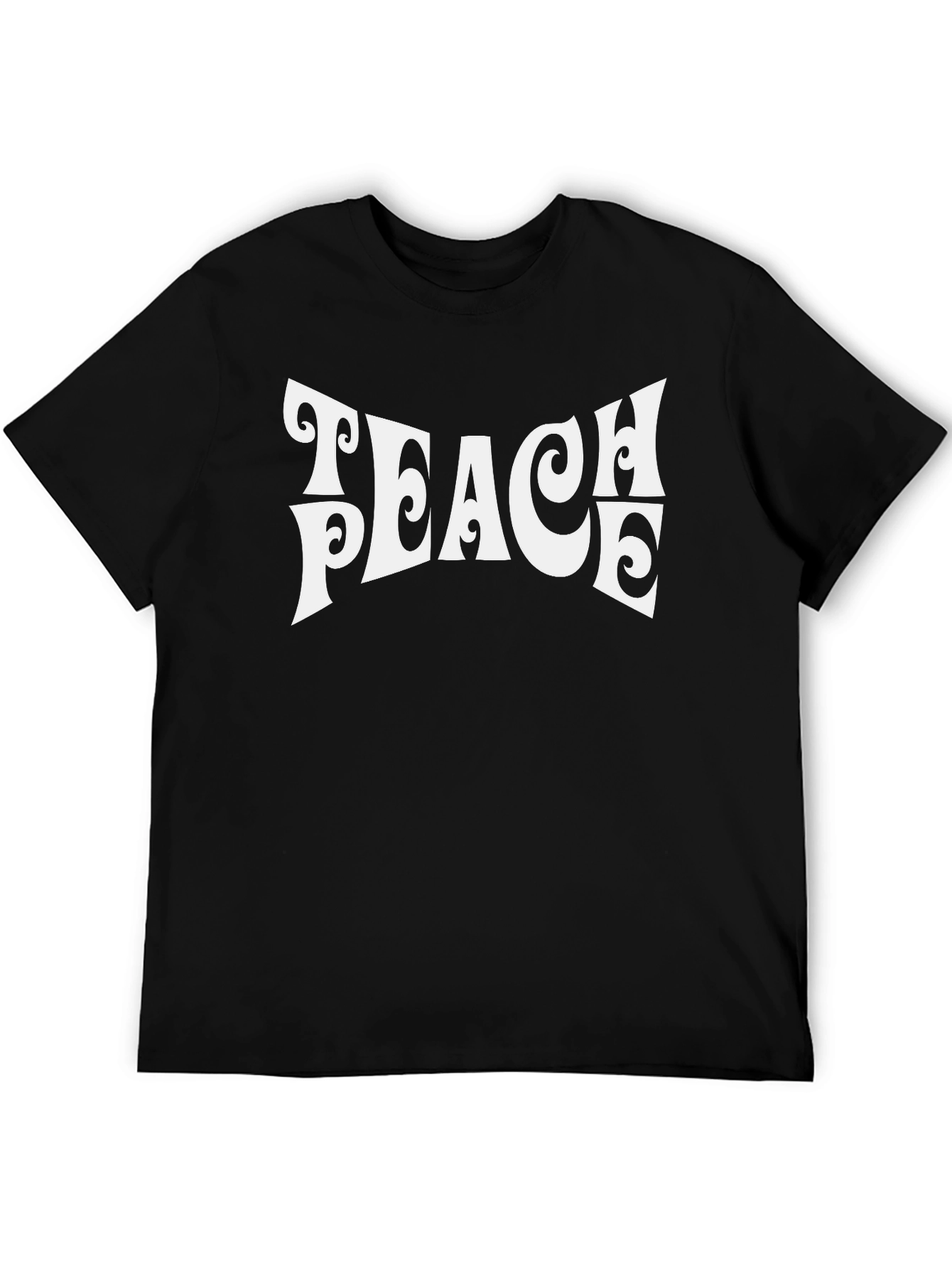 Teach Peace Black T-Shirt