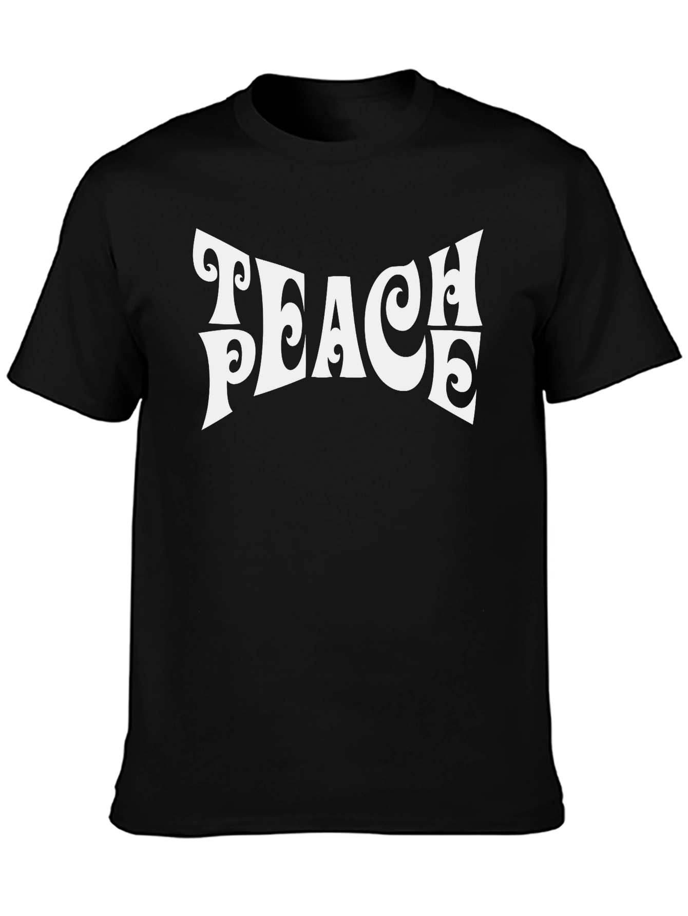 Teach Peace Black T-Shirt