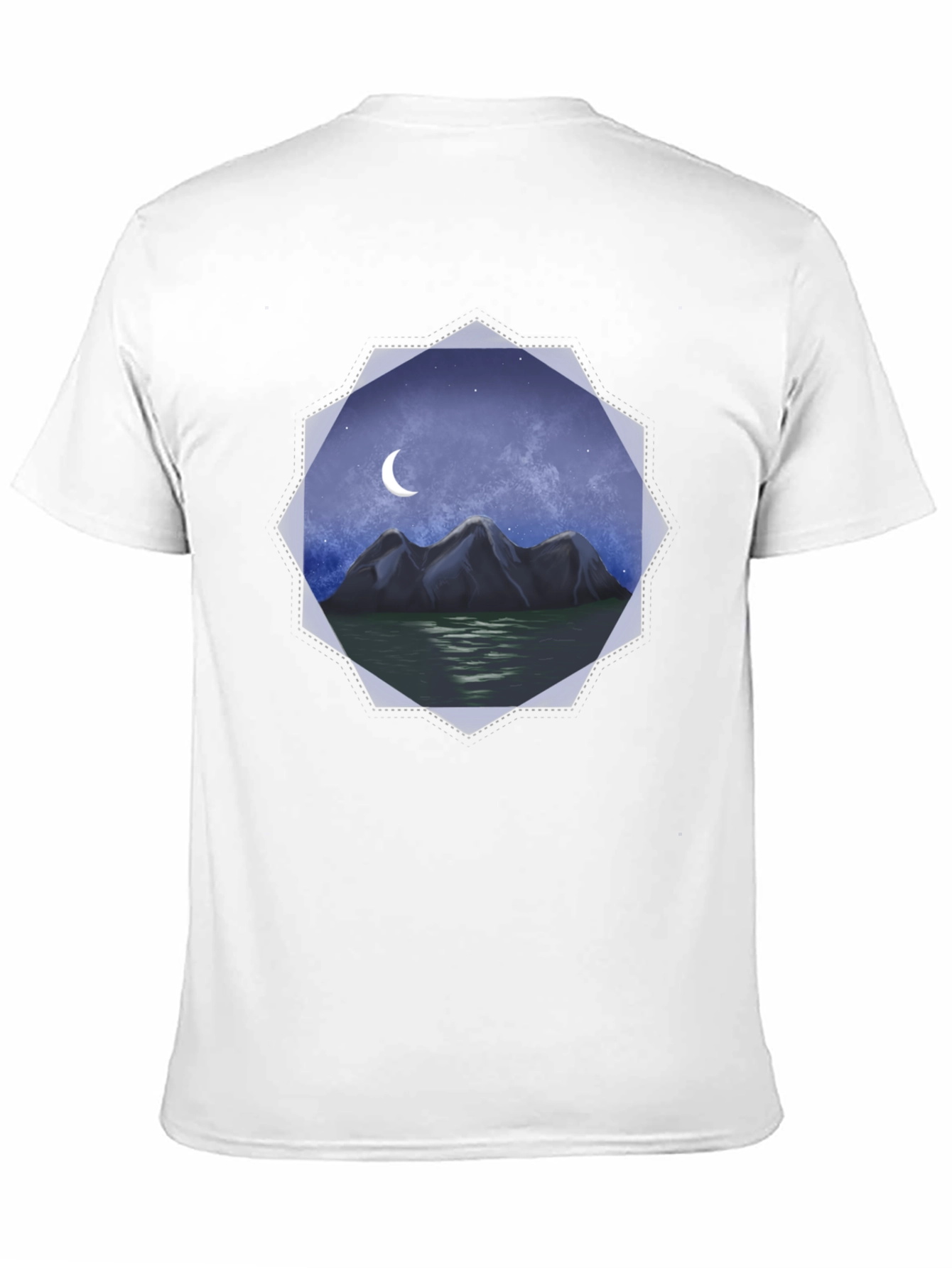 Mountain Moon Graphic Tee - Black