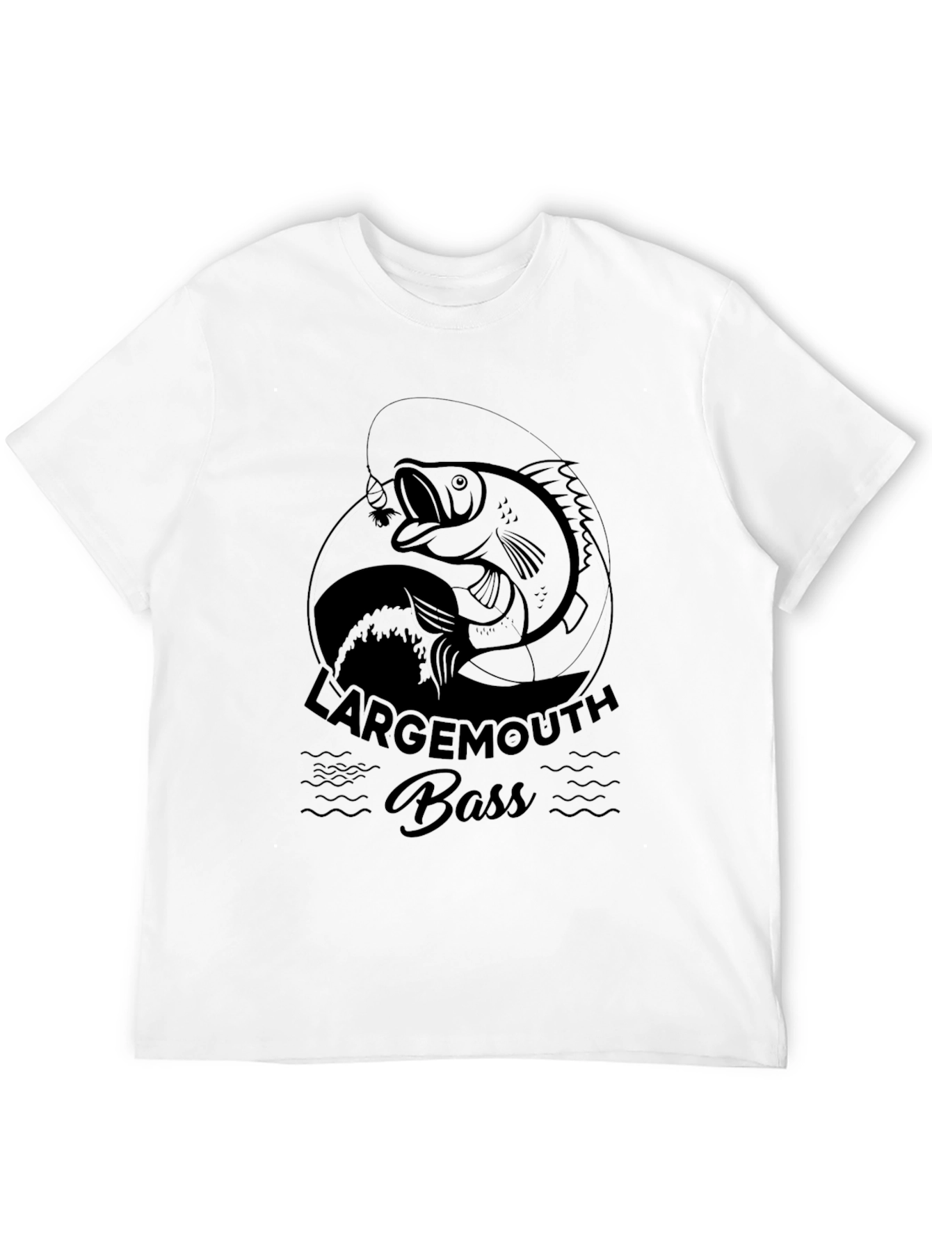 Largemouth Bass Graphic Black T-Shirt