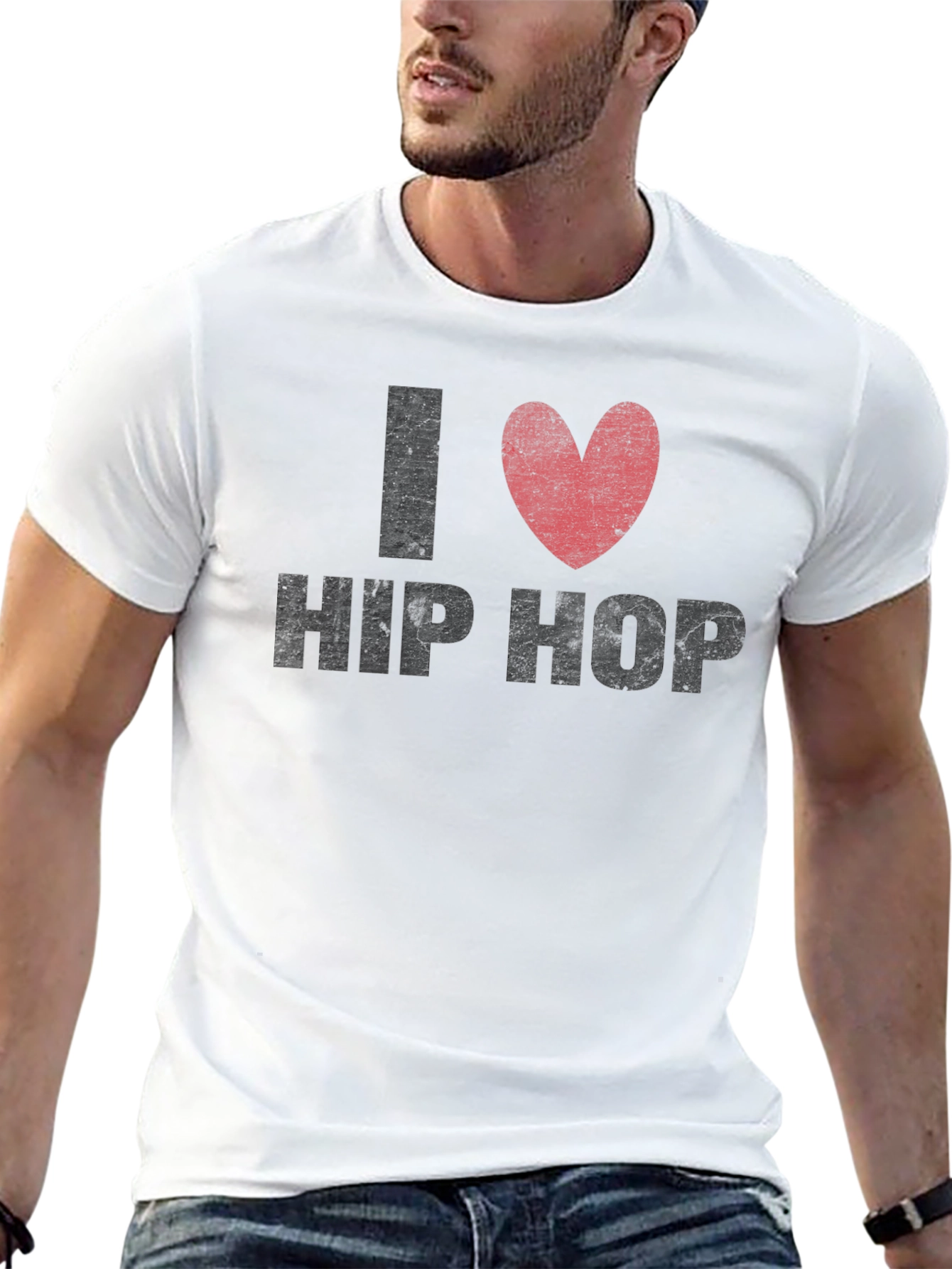 I Love Hip Hop Graphic Tee - Black T-Shirt
