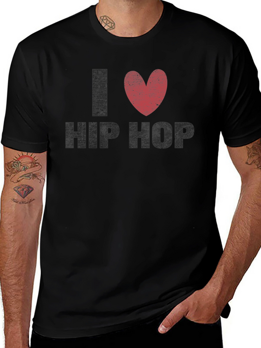 I Love Hip Hop Graphic Tee - Black T-Shirt