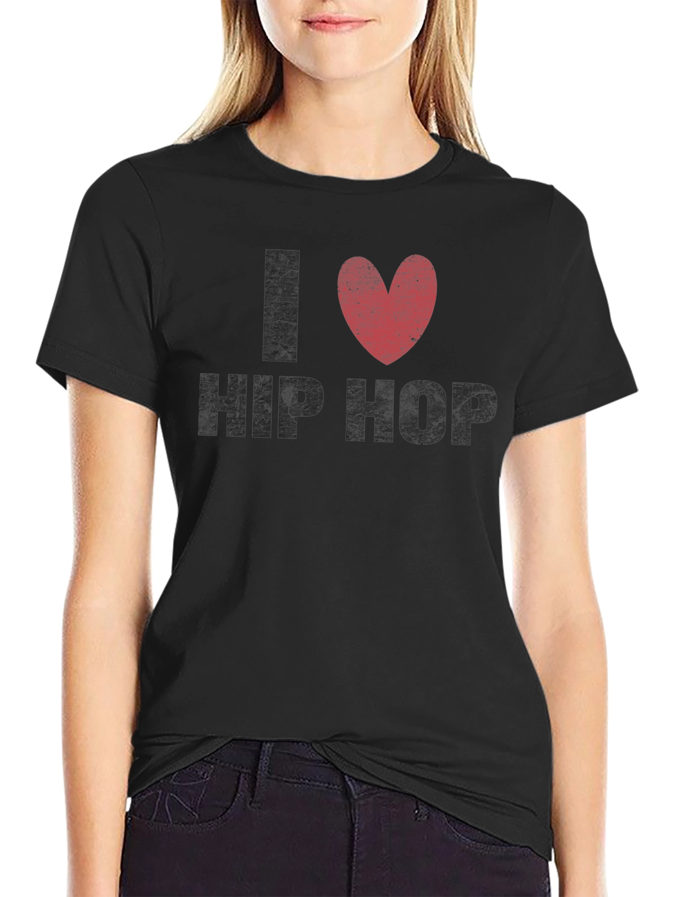 I Love Hip Hop Graphic Tee - Black T-Shirt