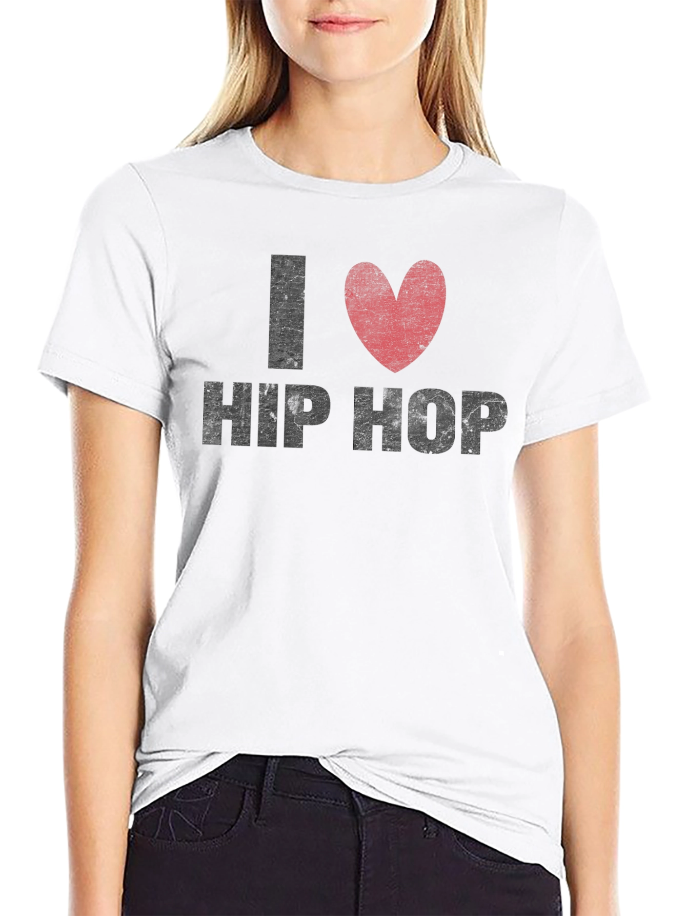 I Love Hip Hop Graphic Tee - Black T-Shirt