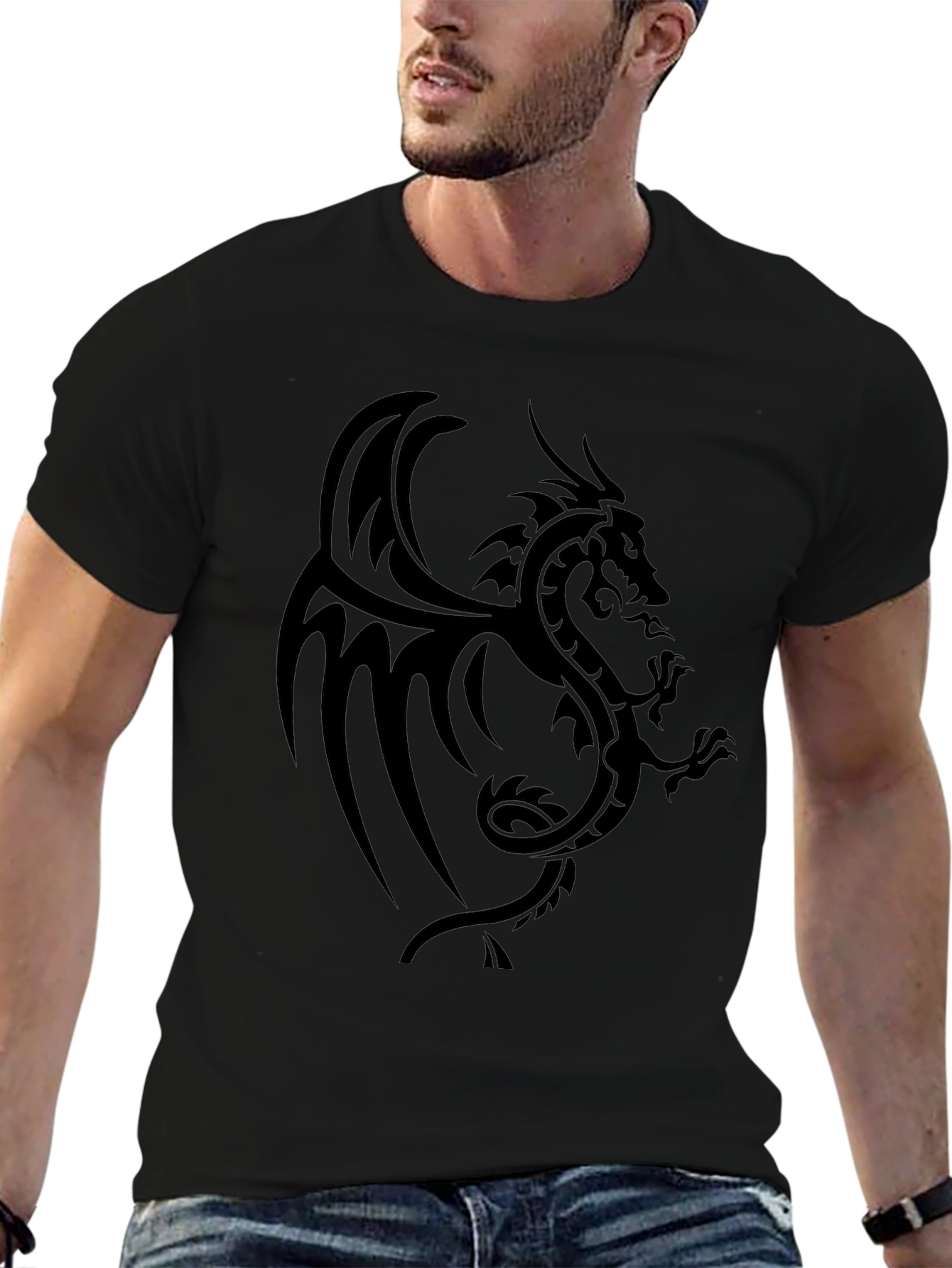Dragon Graphic Black T-Shirt