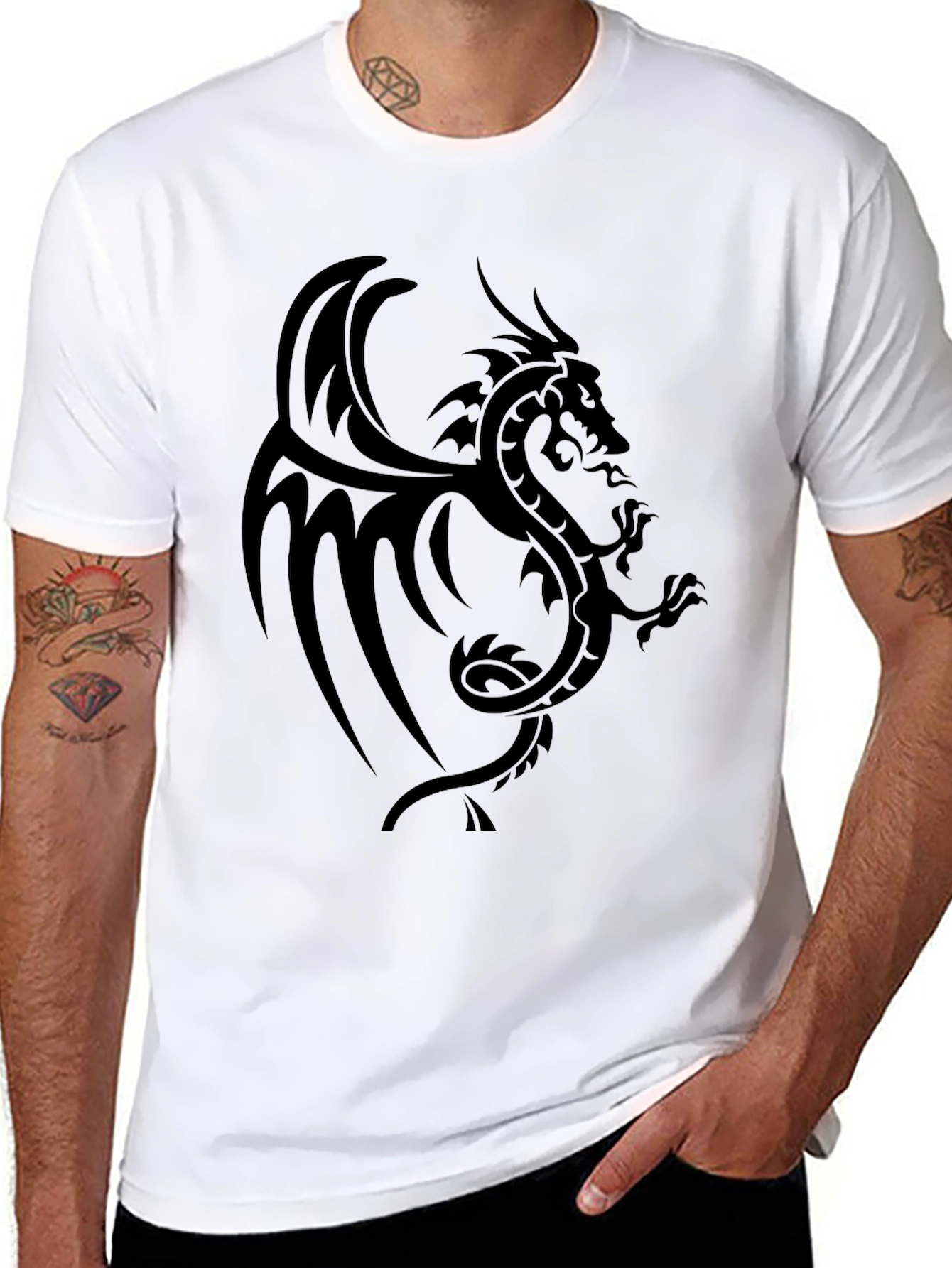Dragon Graphic Black T-Shirt
