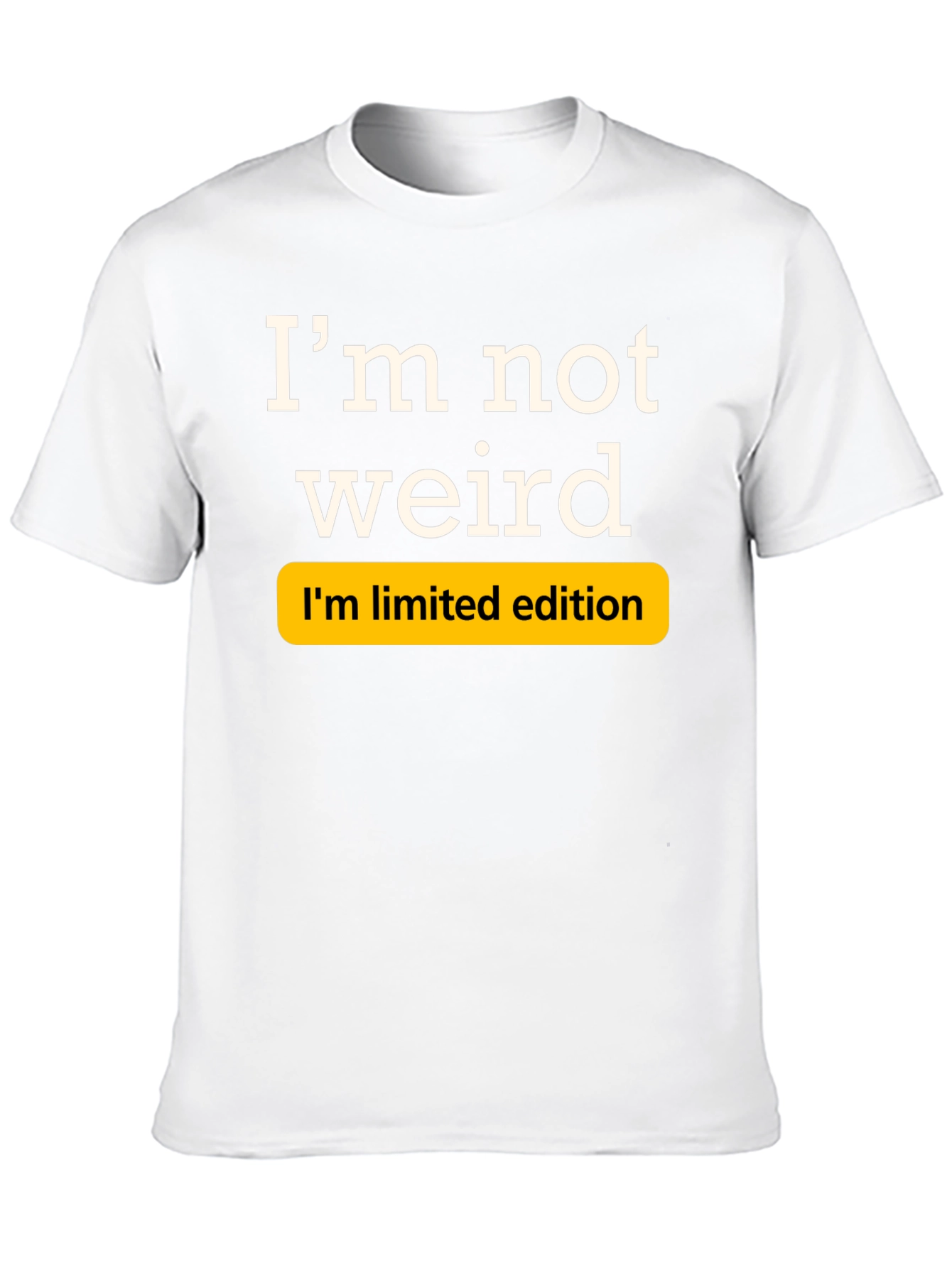 Im Not Weird Limited Edition Black T-Shirt