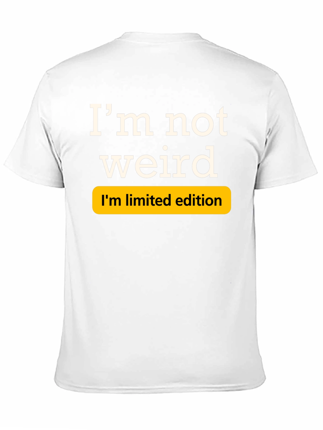 Im Not Weird Limited Edition Black T-Shirt
