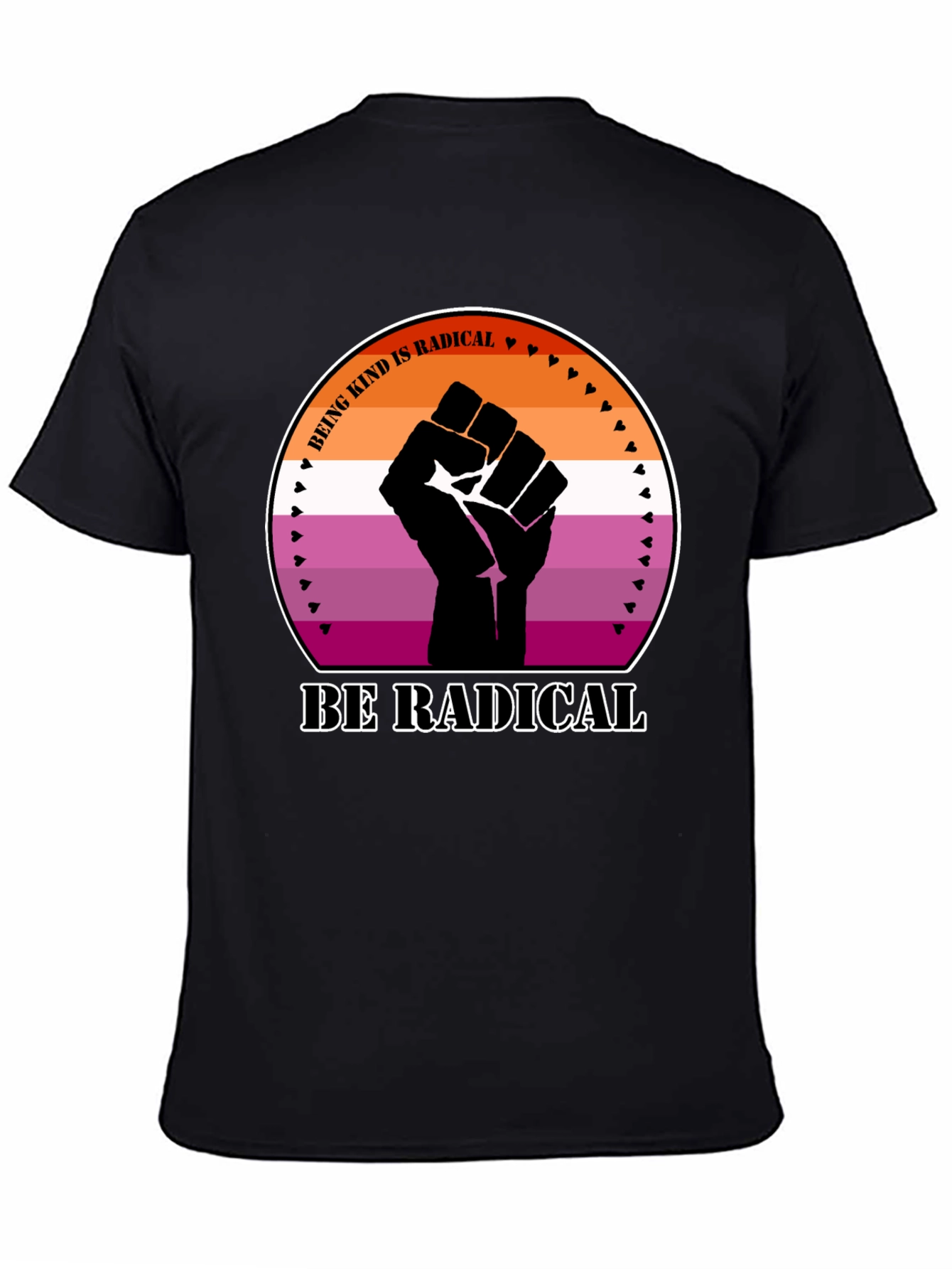 Kind Radical Fist Lesbian Pride T-Shirt