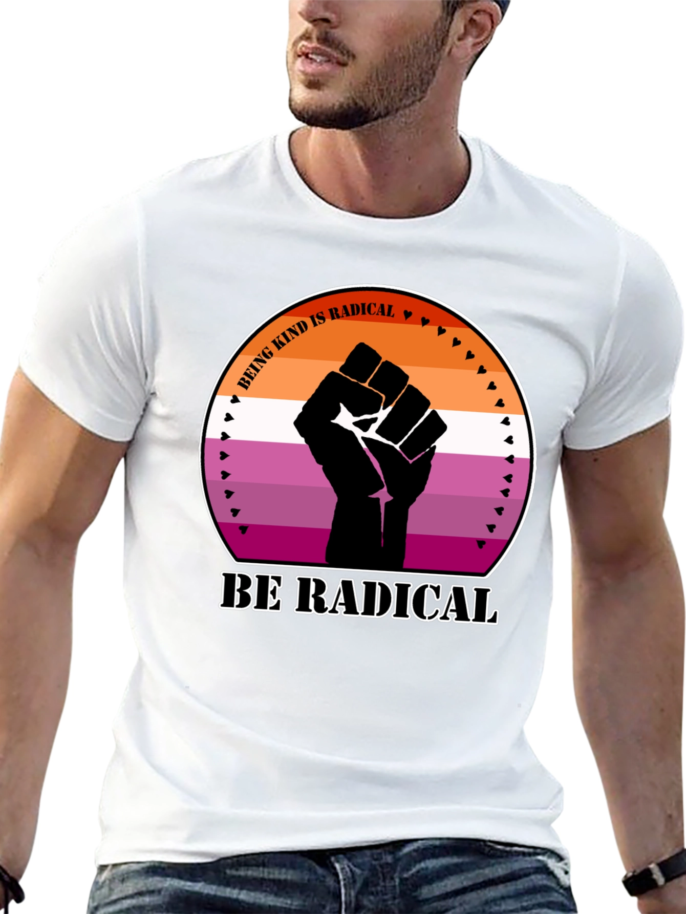 Kind Radical Fist Lesbian Pride T-Shirt