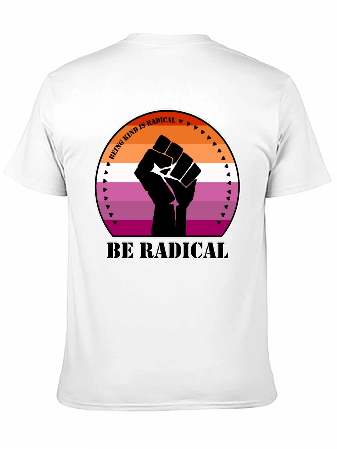 Kind Radical Fist Lesbian Pride T-Shirt
