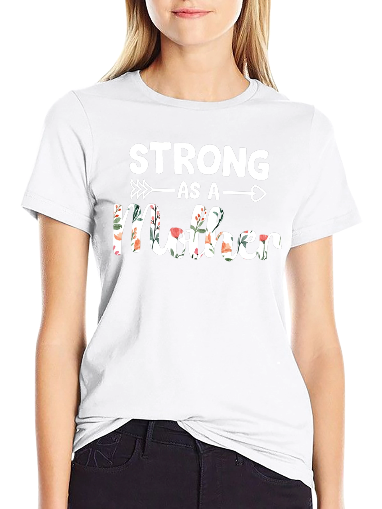 Strong As A Mother Floral T-Shirt