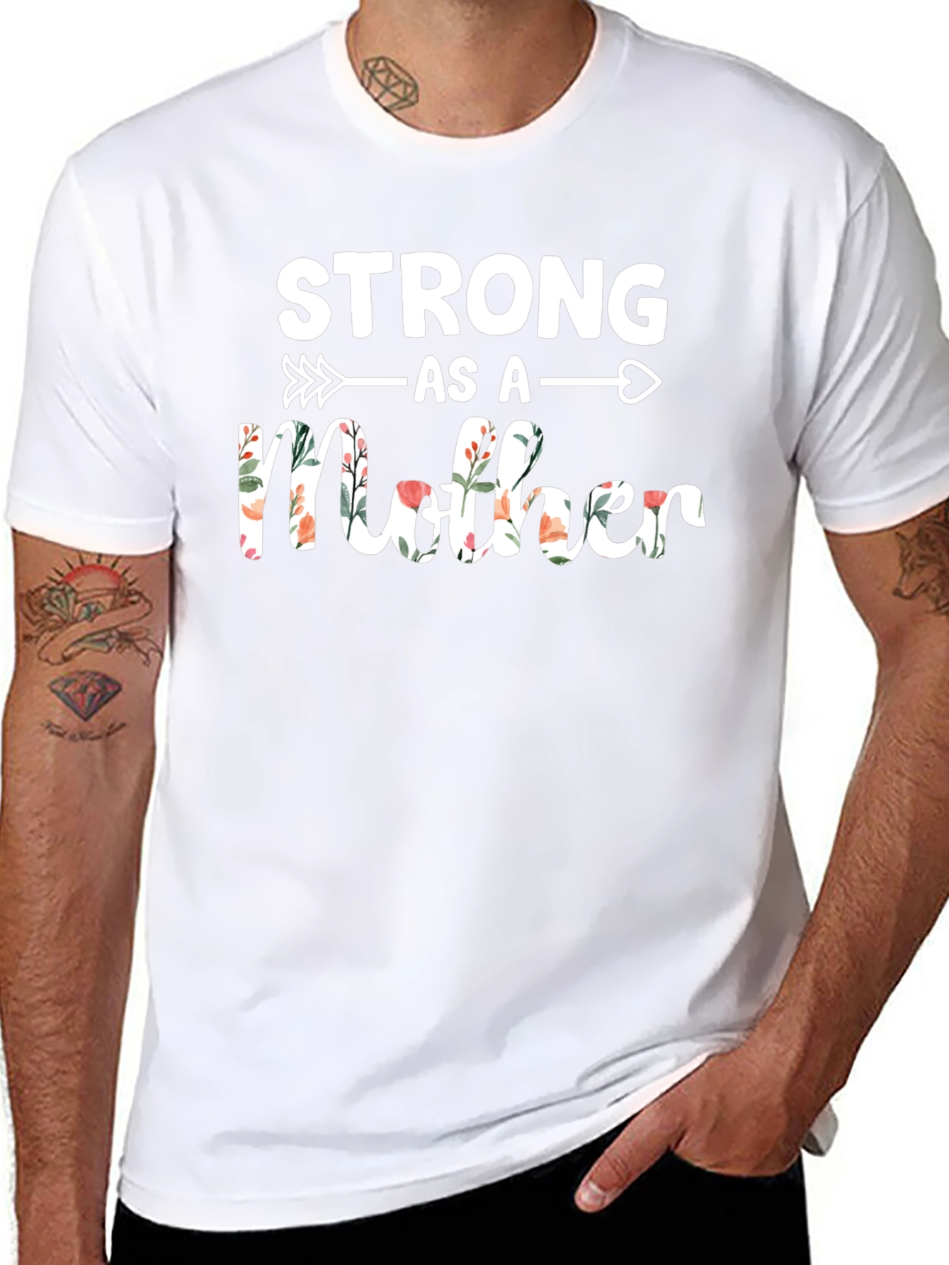Strong As A Mother Floral T-Shirt