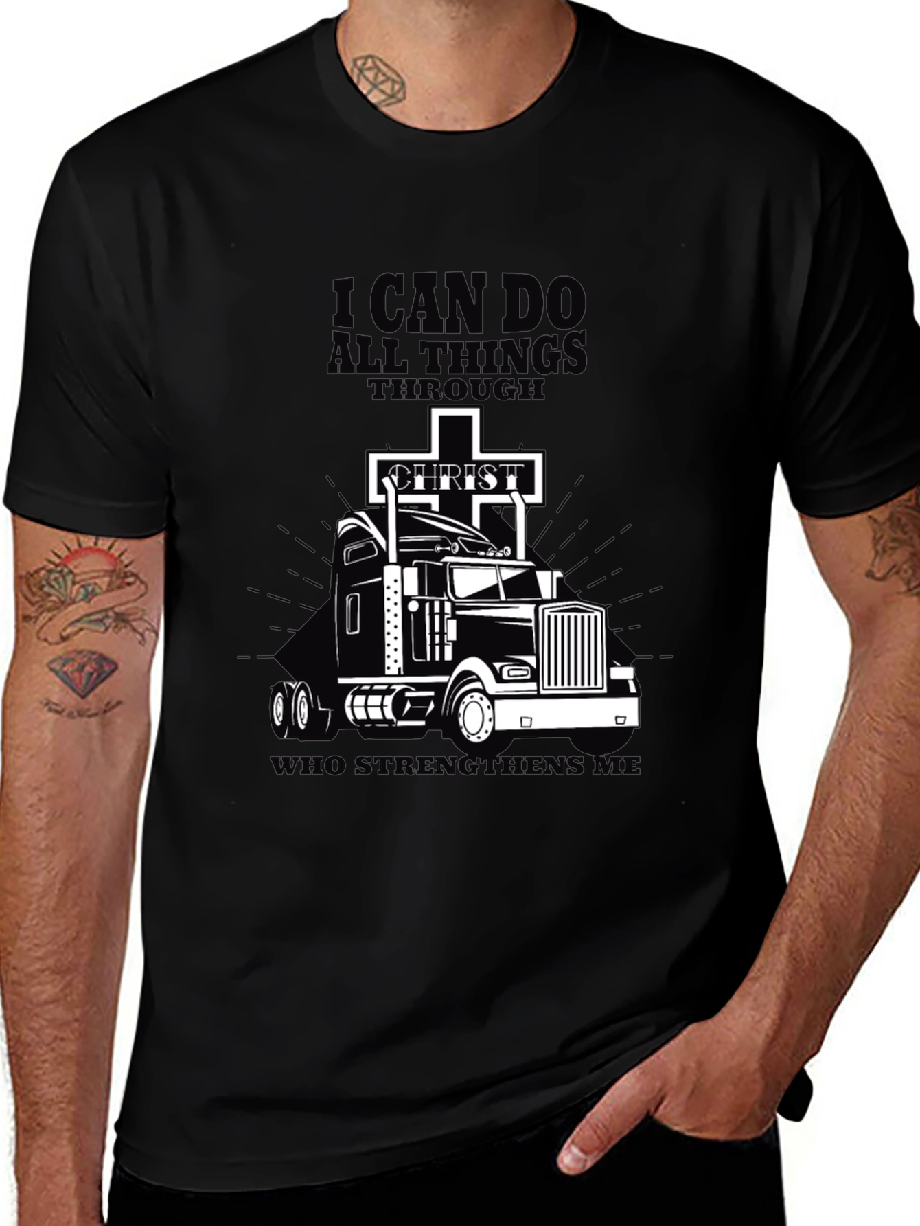 I Can Do All Things Trucker T-Shirt