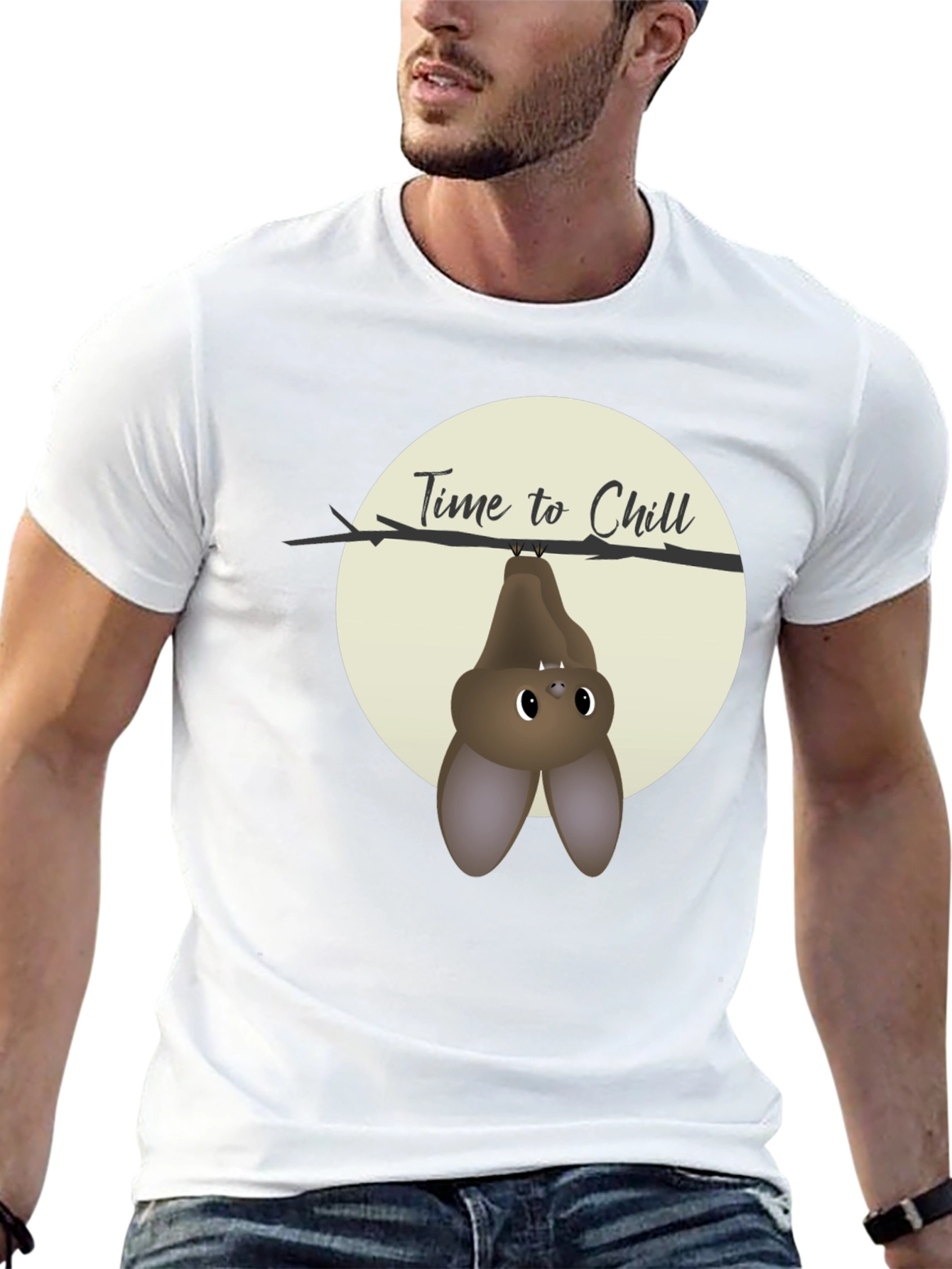 Time to Chill Bat Graphic T-Shirt