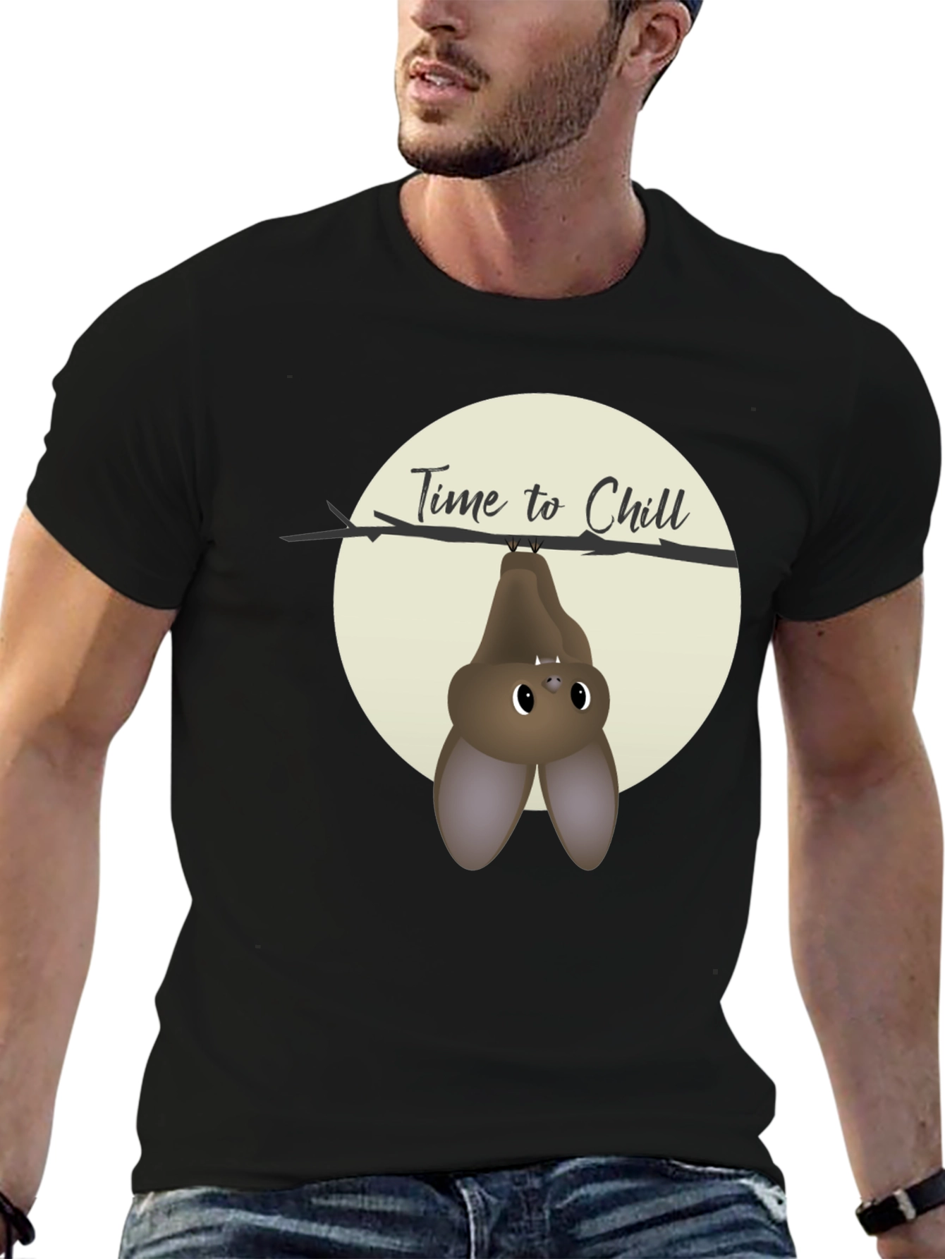 Time to Chill Bat Graphic T-Shirt