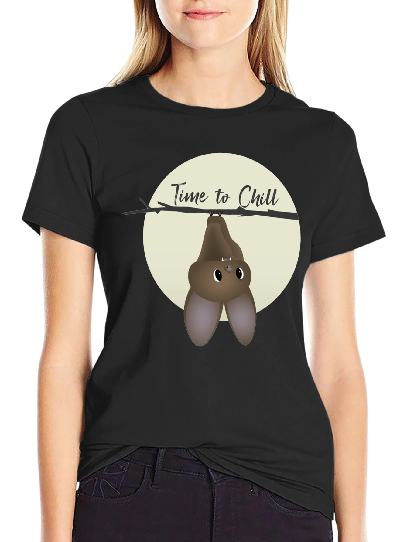Time to Chill Bat Graphic T-Shirt