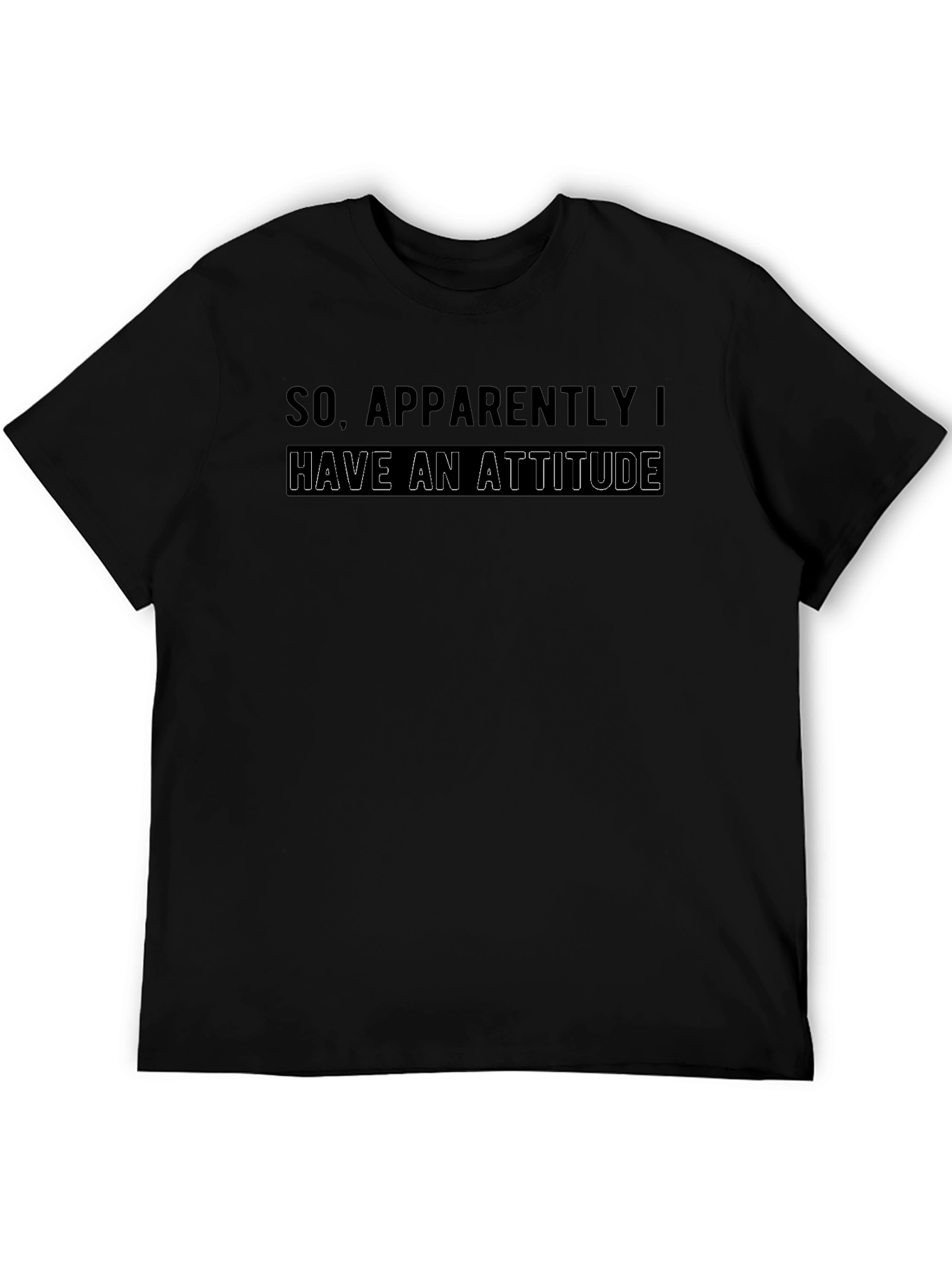 Attitude Graphic Print Mens T-Shirt