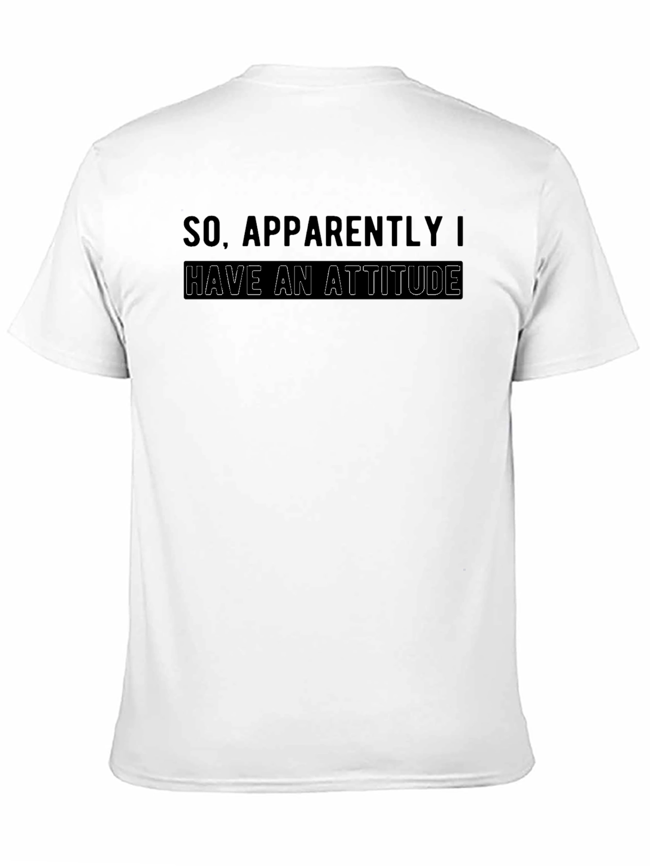 Attitude Graphic Print Mens T-Shirt