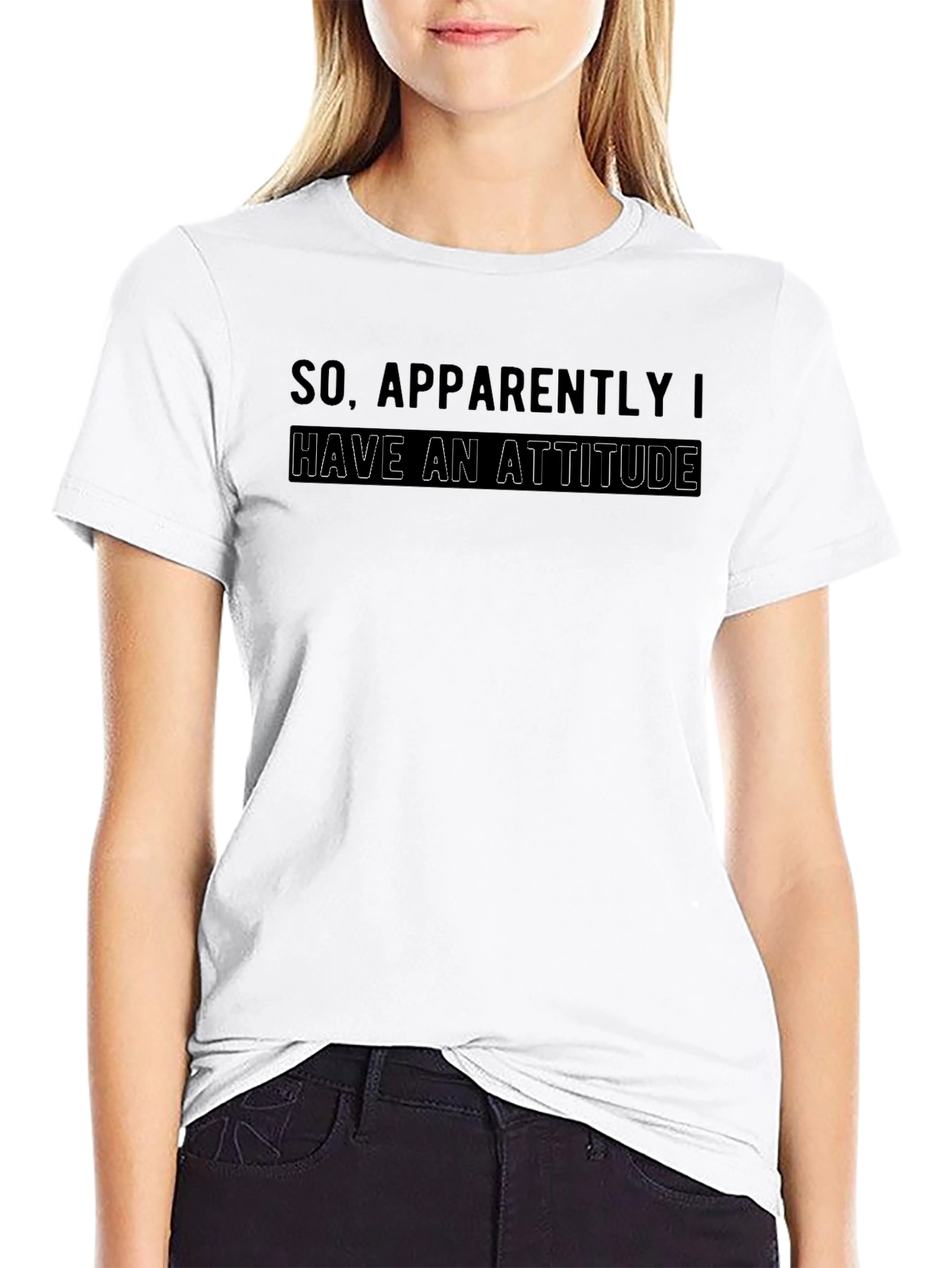Attitude Graphic Print Mens T-Shirt