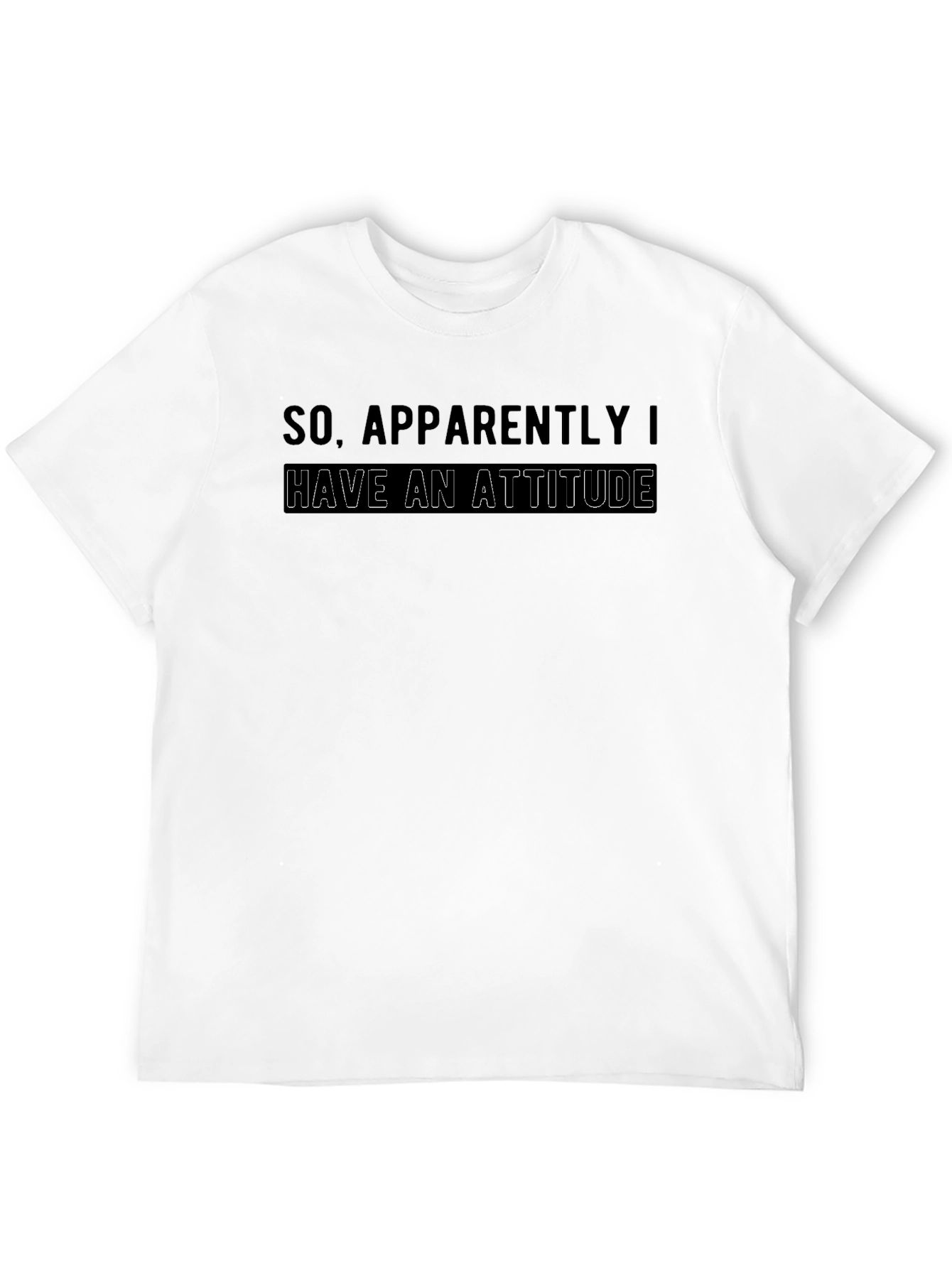 Attitude Graphic Print Mens T-Shirt