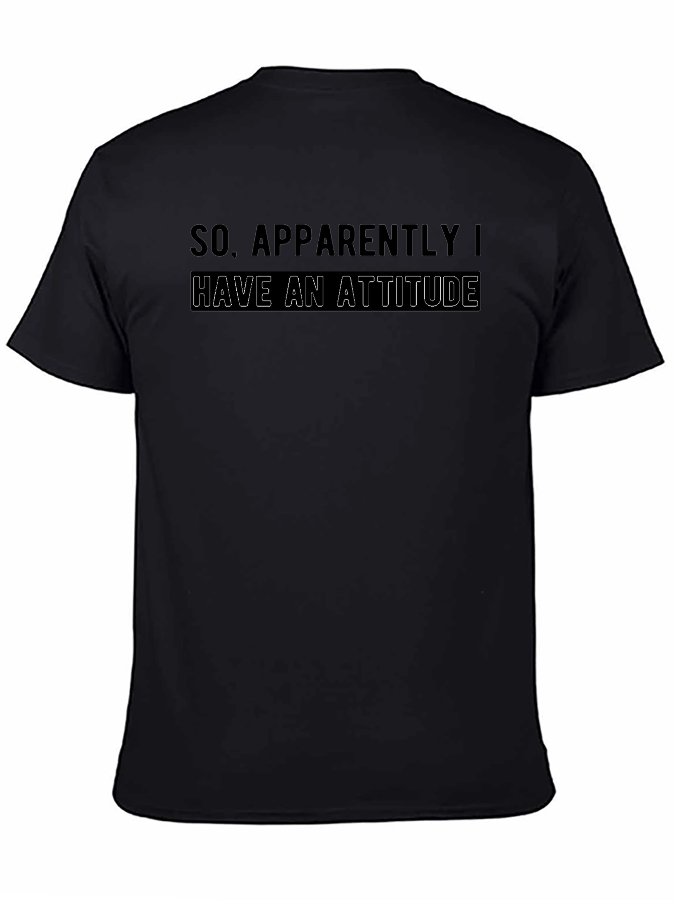 Attitude Graphic Print Mens T-Shirt