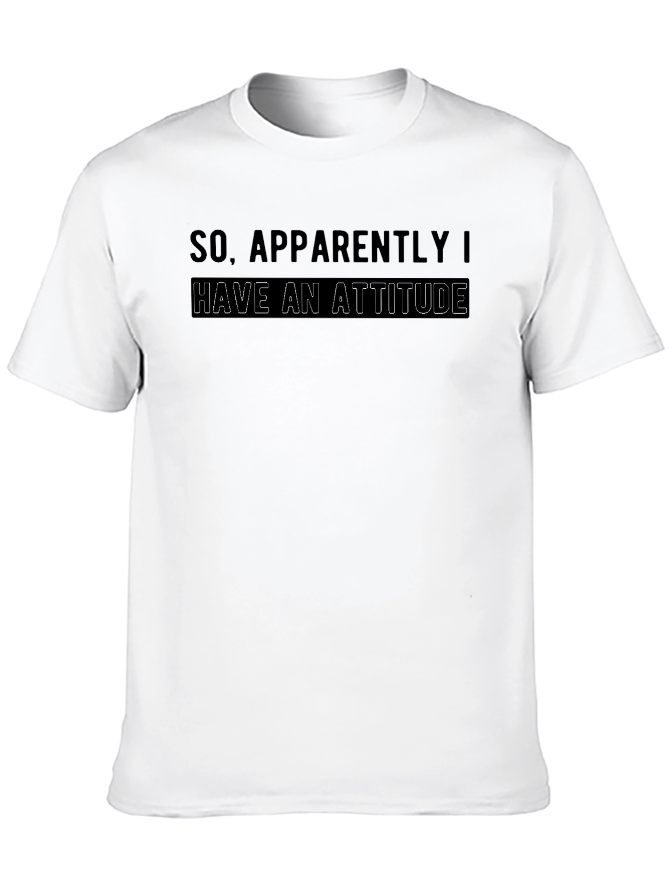 Attitude Graphic Print Mens T-Shirt