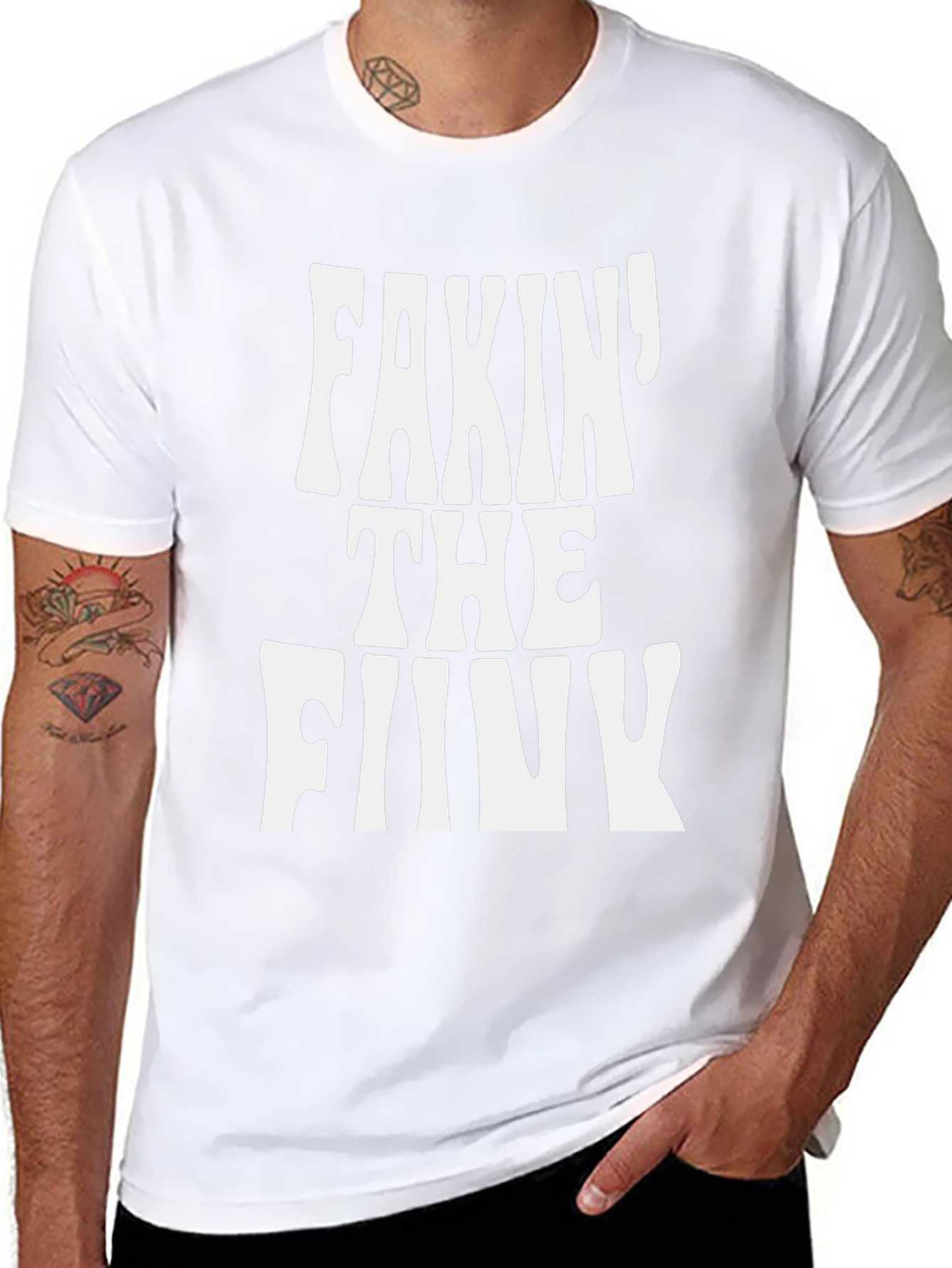 Fakin the Funk Graphic Tee - Black Cotton T-Shirt