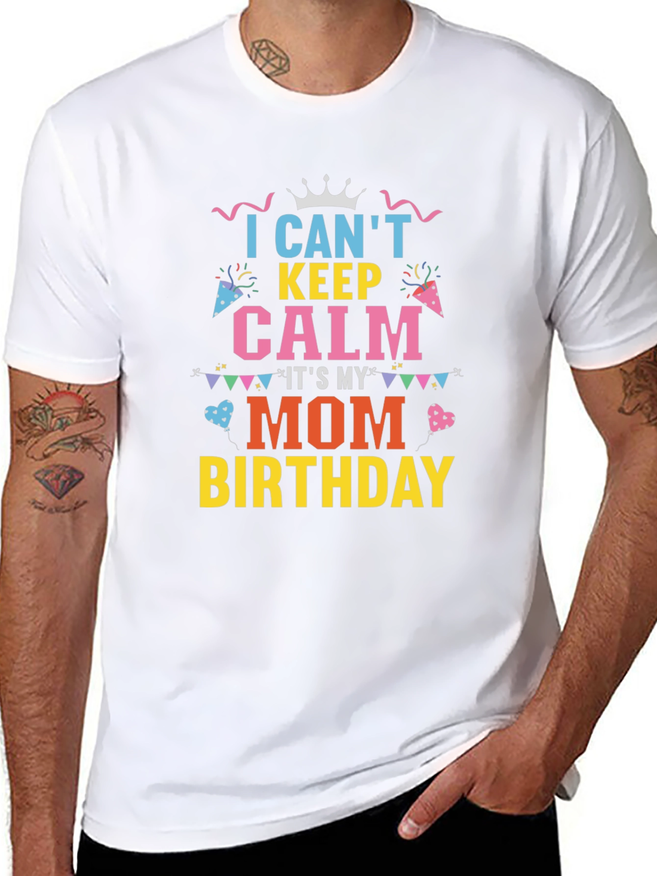 Moms Birthday Shirt: Cant Keep Calm Tee