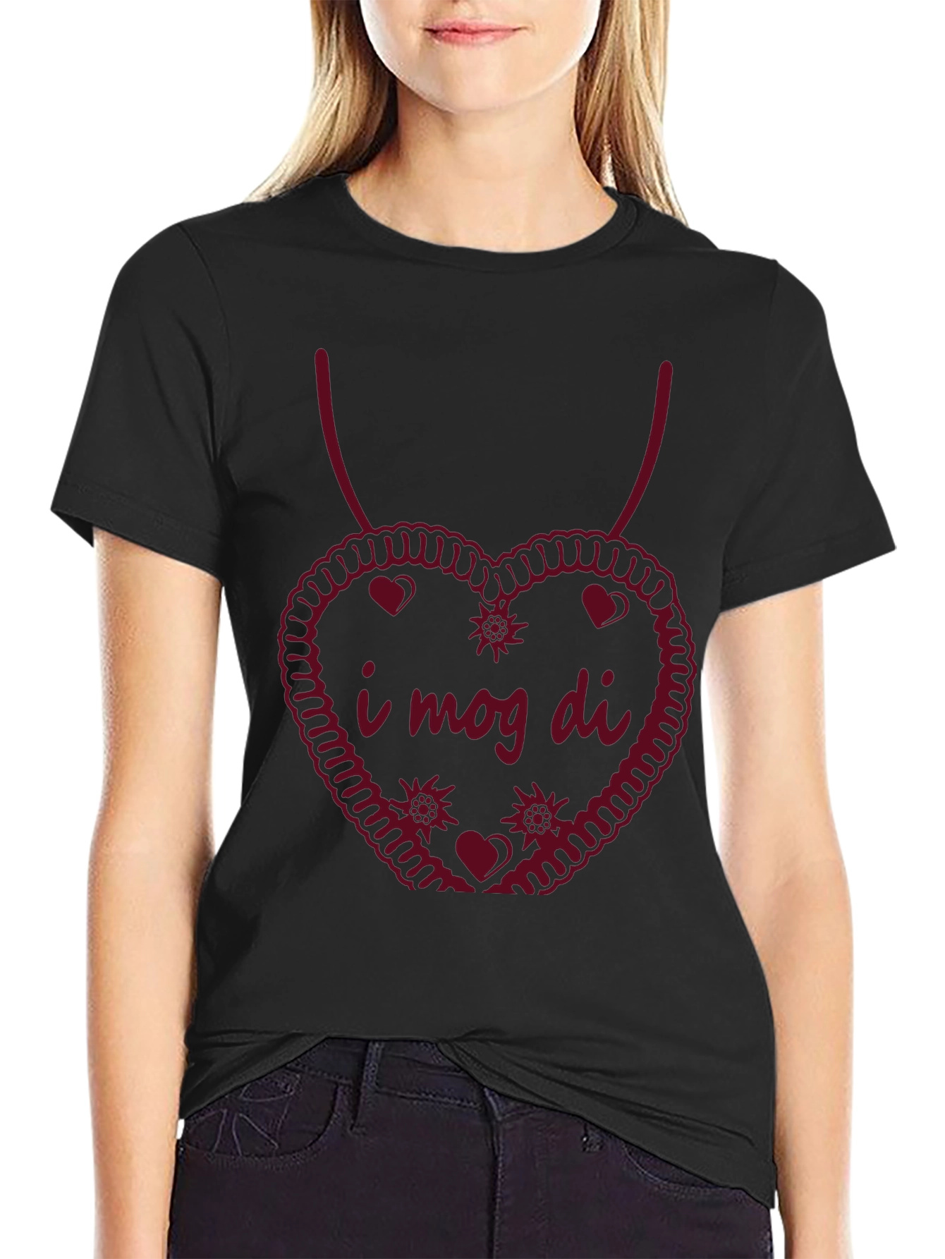 I Mog Di T-Shirt - Heart Design Bavarian Love