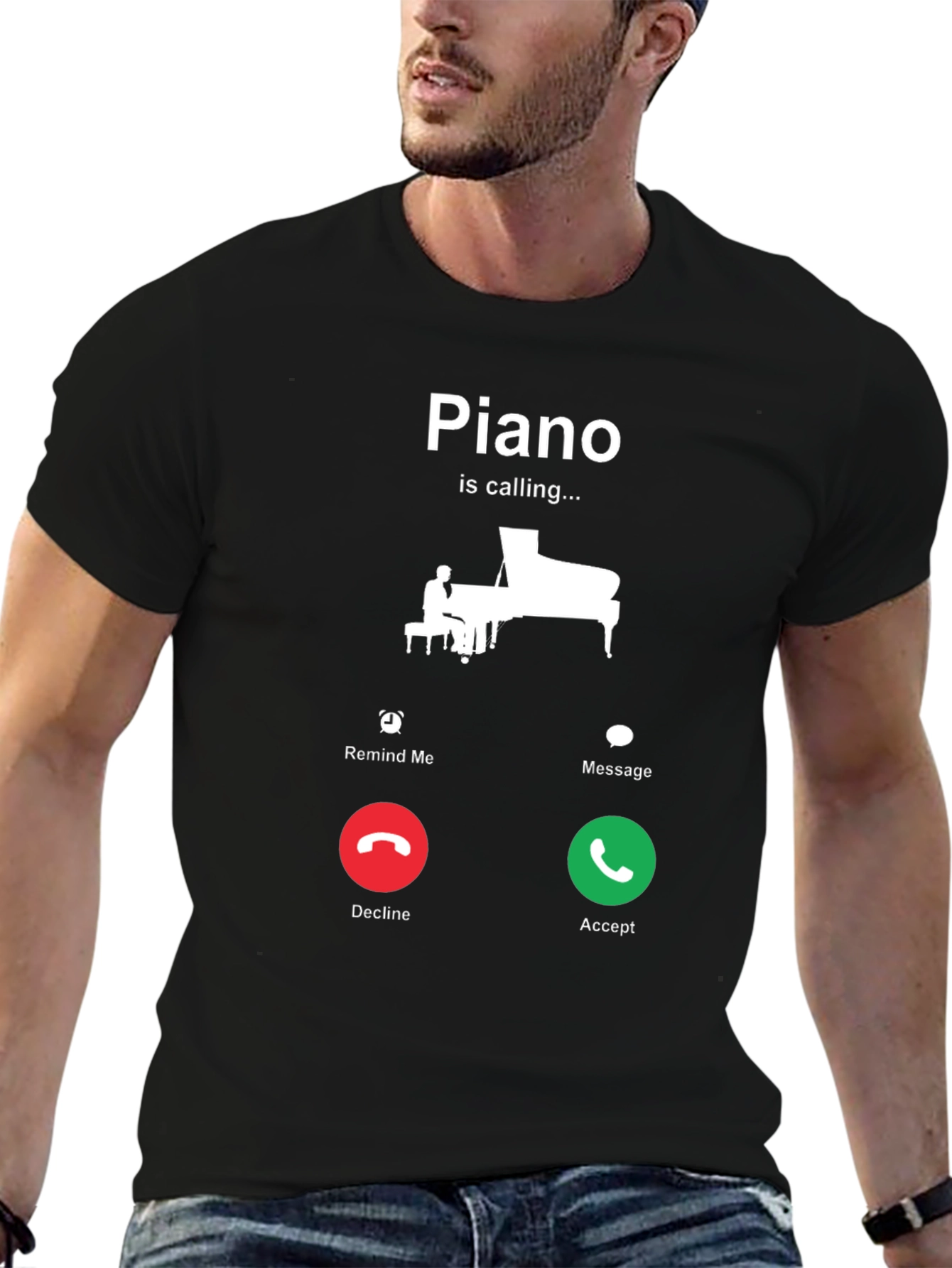Piano is Calling T-Shirt - Music Lover Tee