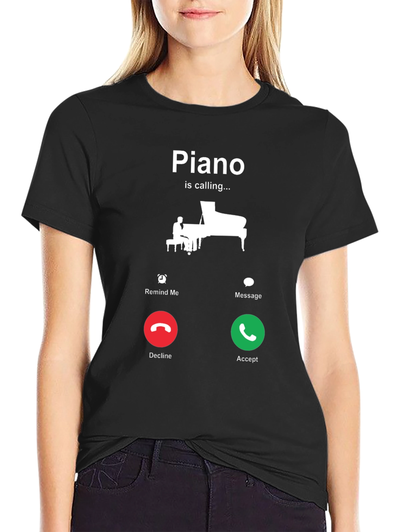 Piano is Calling T-Shirt - Music Lover Tee