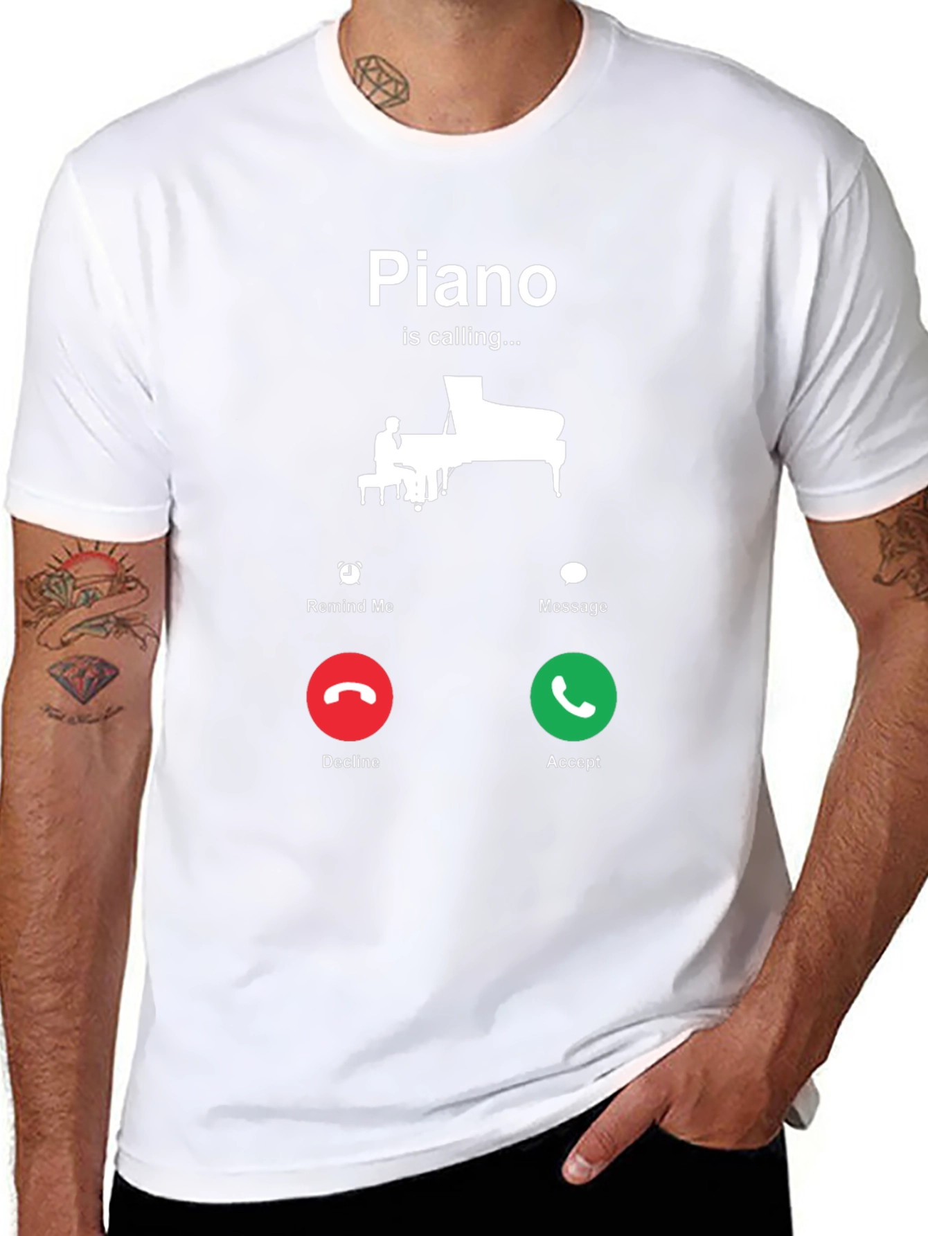 Piano is Calling T-Shirt - Music Lover Tee